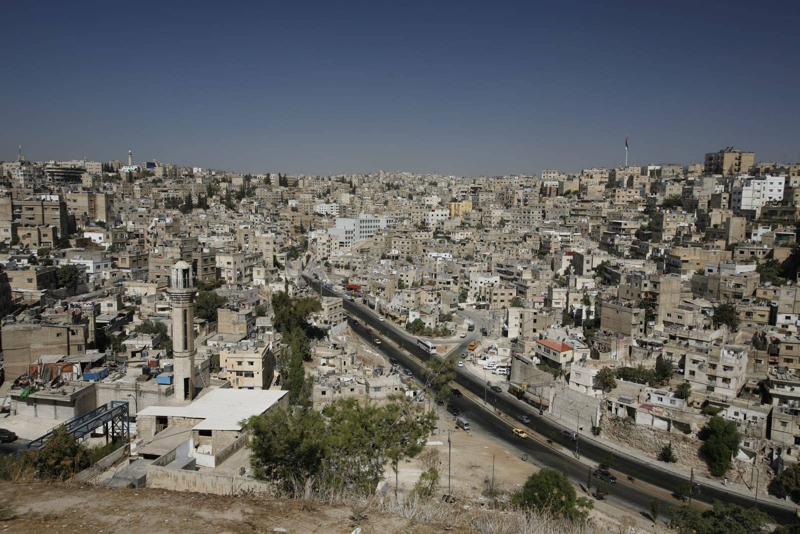 The City Centre of the City Amman in Jordan in the middle east.