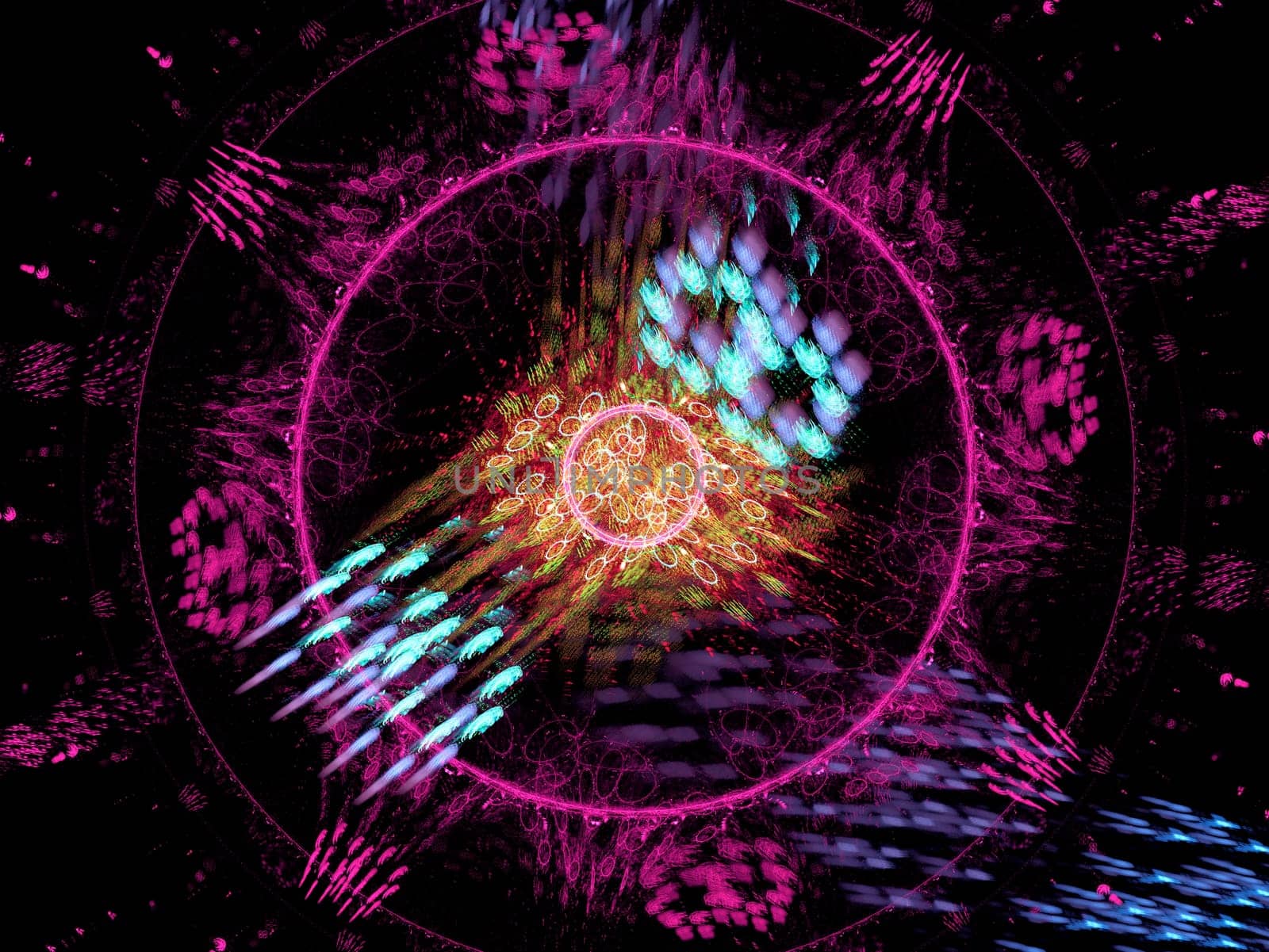 A digitally generated background fractal..
