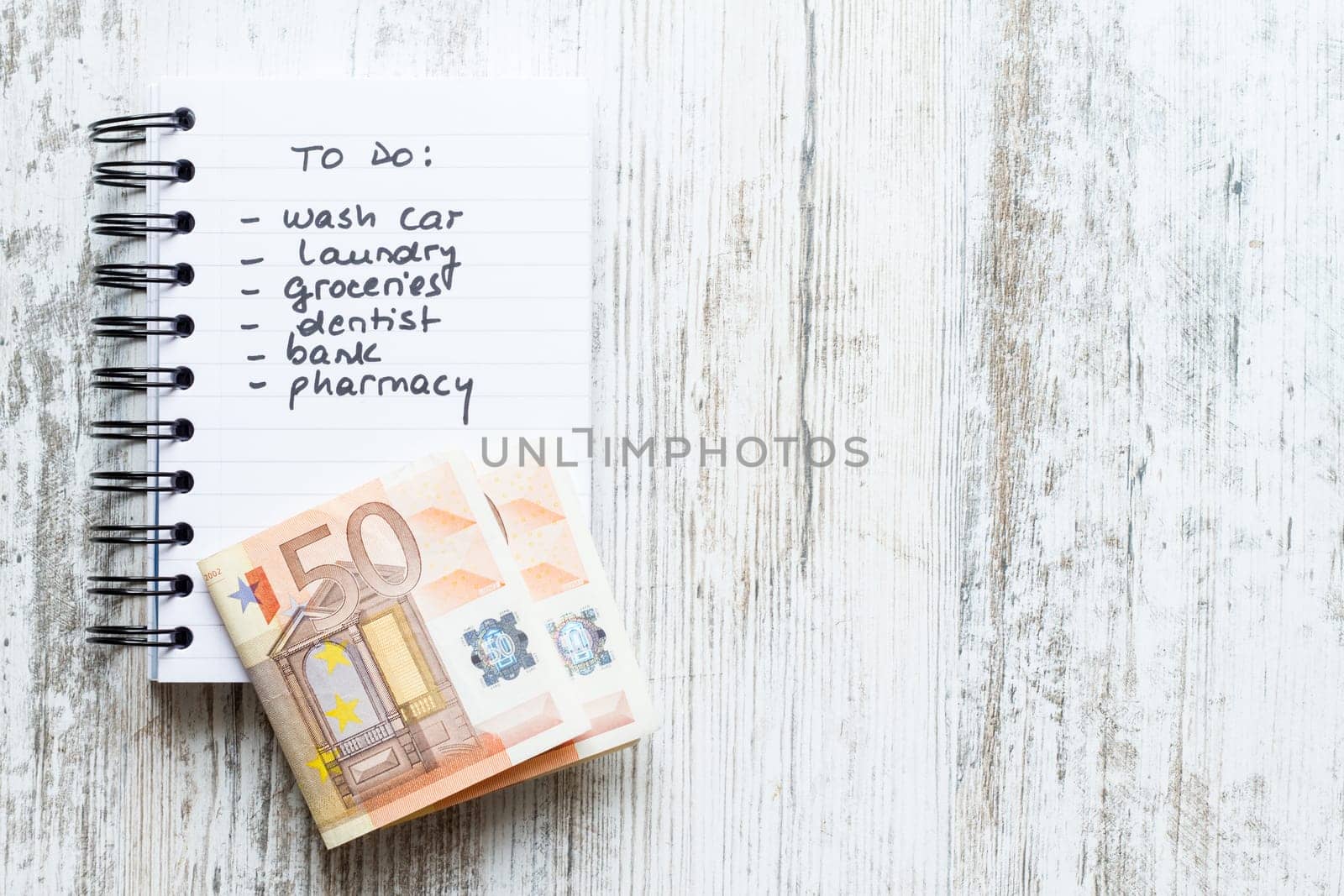 To do list background with copy space.