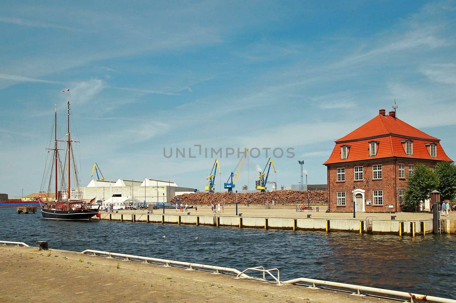 Hafen Hansestadt Wismar Deutschland / Port Hanseatic City Wismar Germany