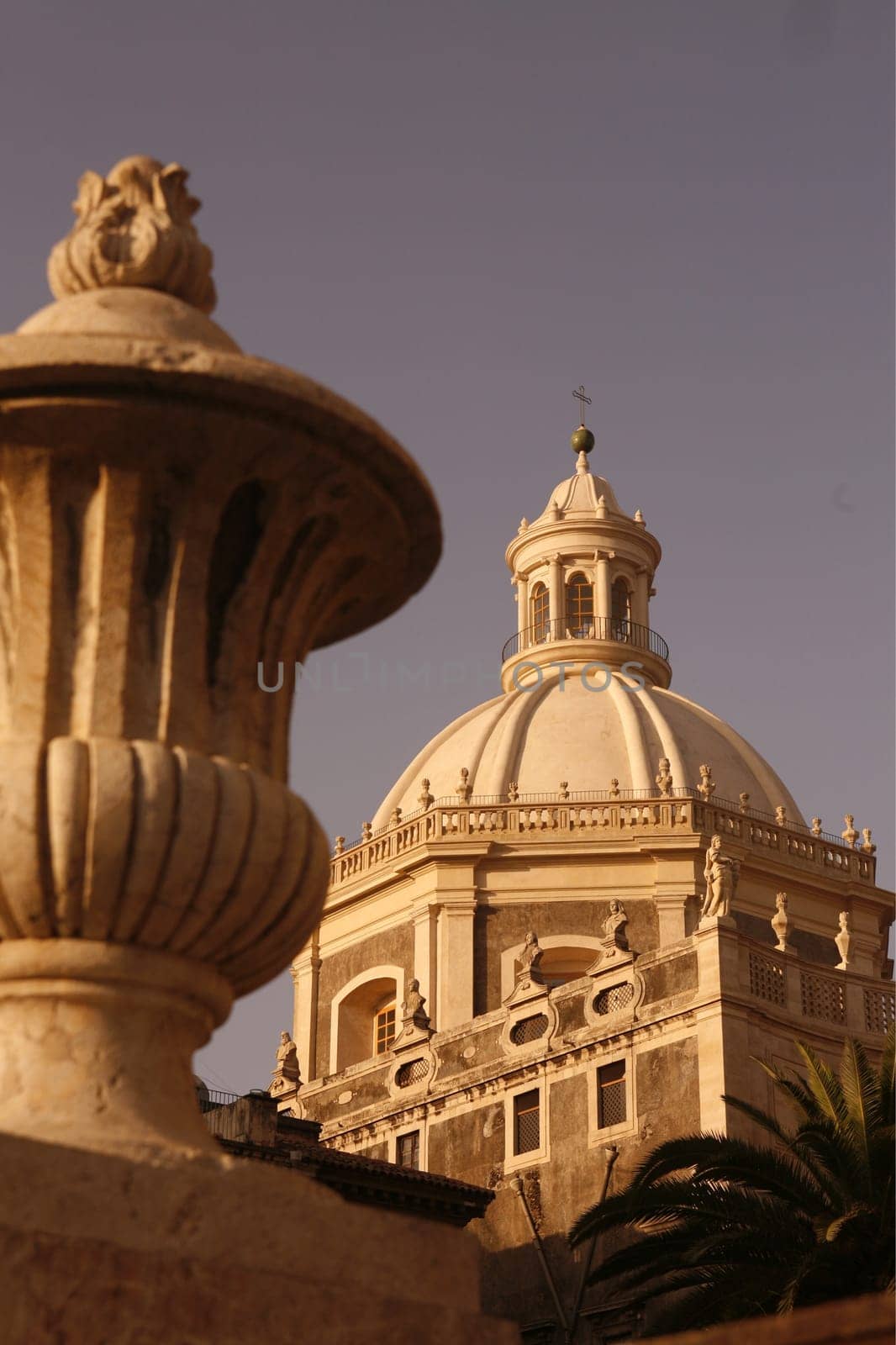 the Dom Sant Agata at the Piazza del Duomo in the old town of Catania in Sicily in south Italy in Europe.