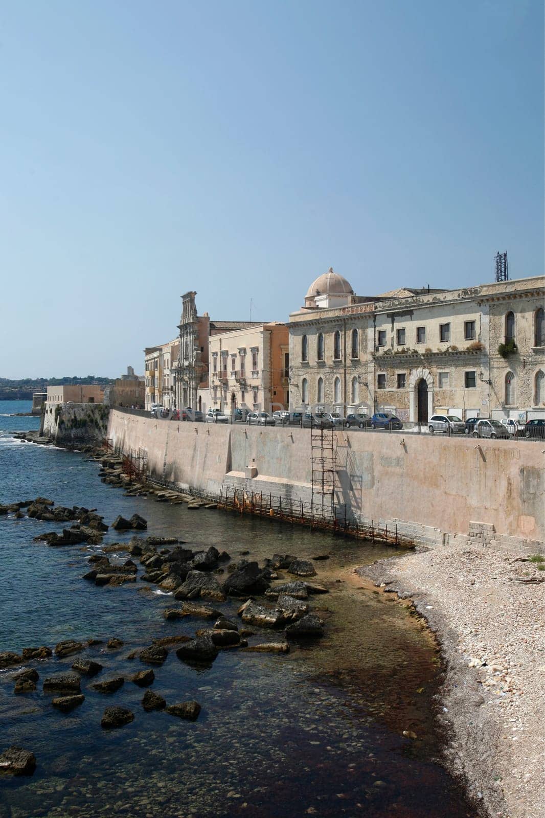 the old Town of Siracusa in Sicily in south Italy in Europe.