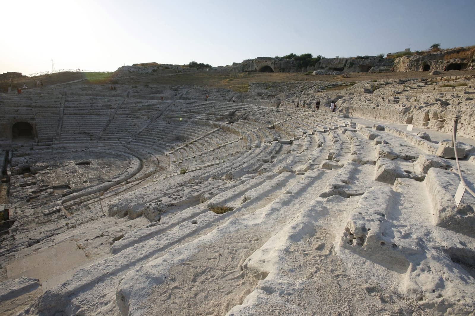 the theatro Greco near the town of Siracusa in Sicily in south Italy in Europe.