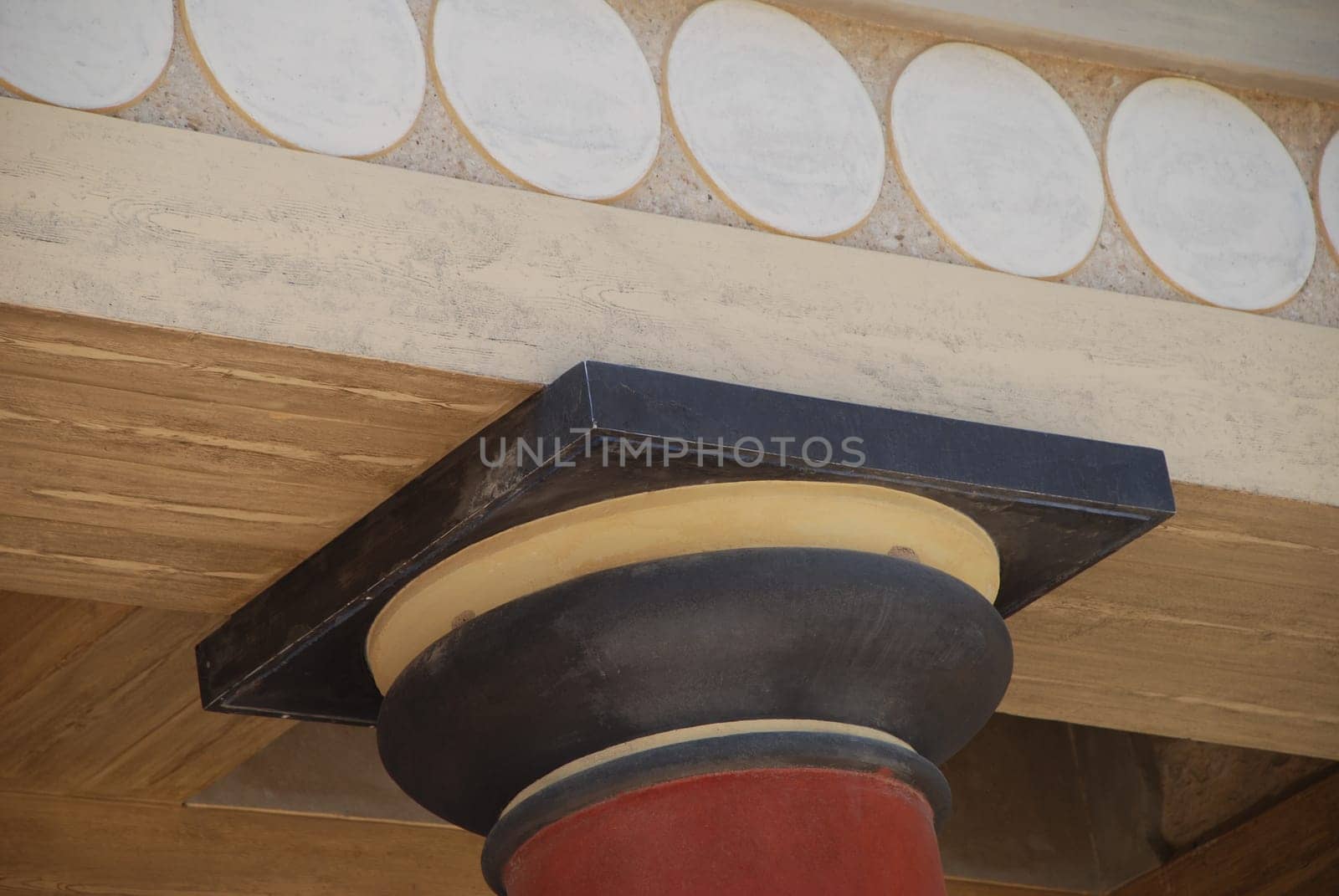 Pillar Minoer Knossos Island Crete