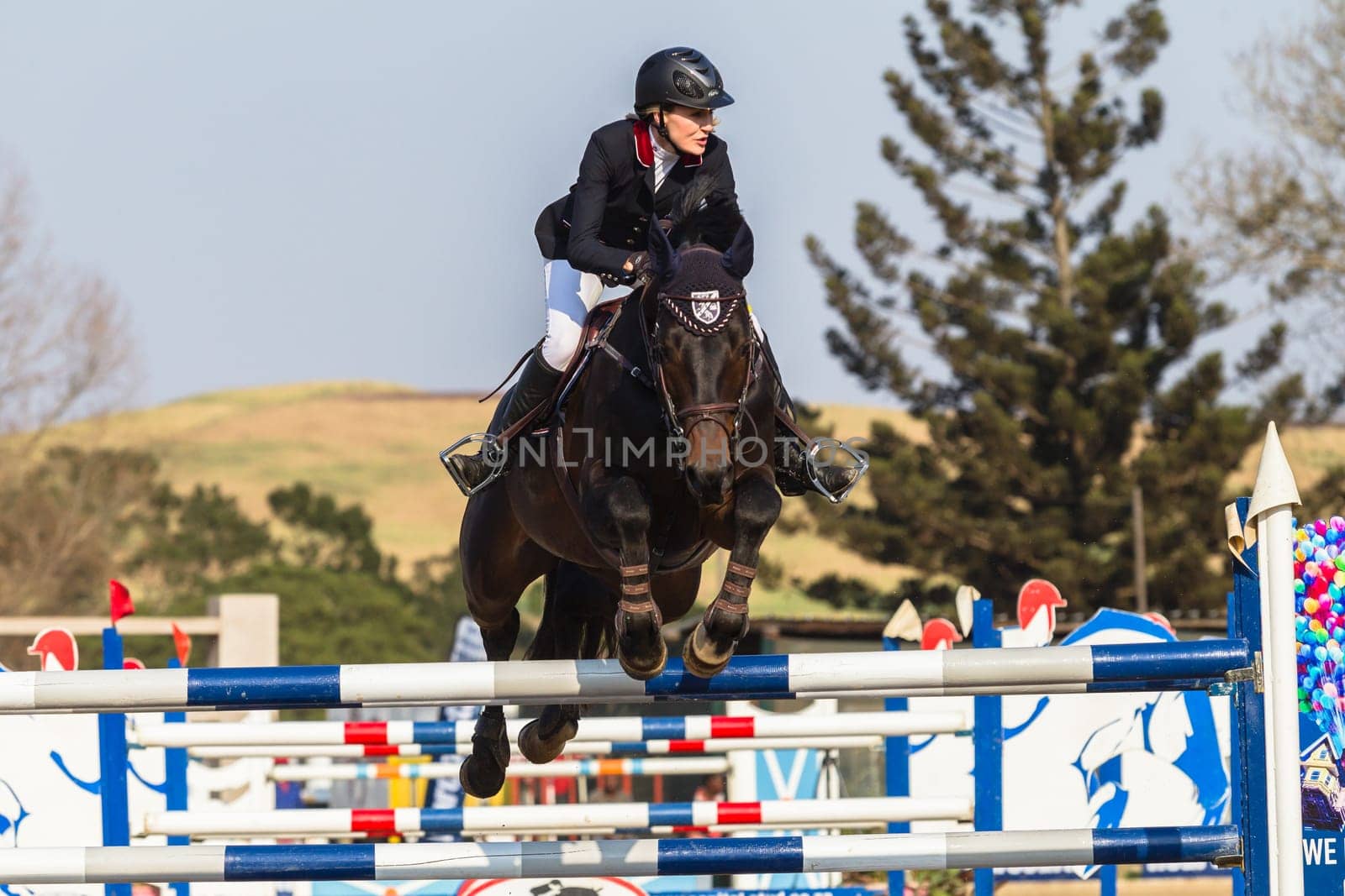 Horse Jumping Nationals Championship  scenes and close-up action of riders men woman at Shongweni Hillcrest outside Durban South Africa  10th Aug 2014