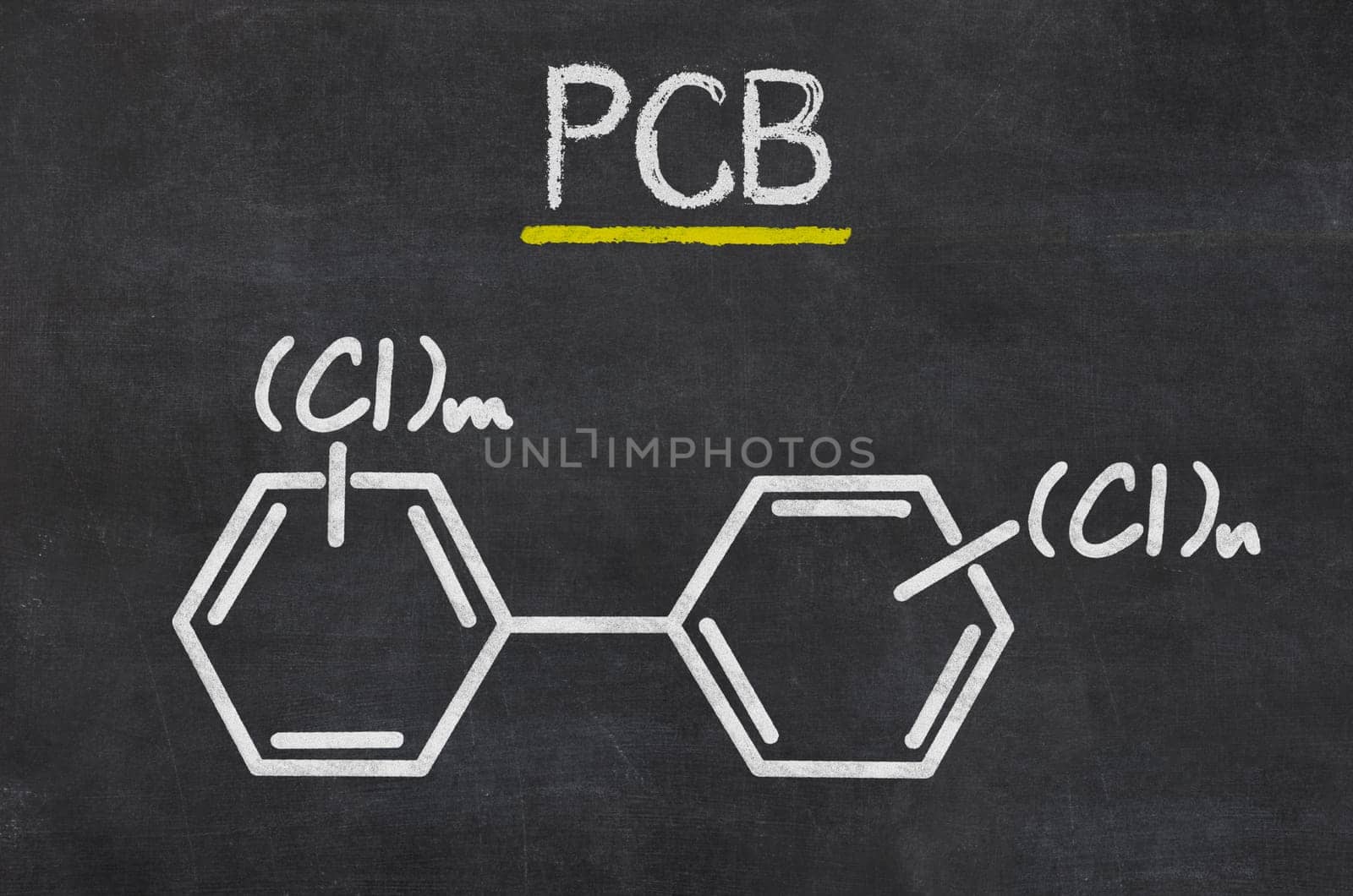 Slate with the chemical formula of PCB