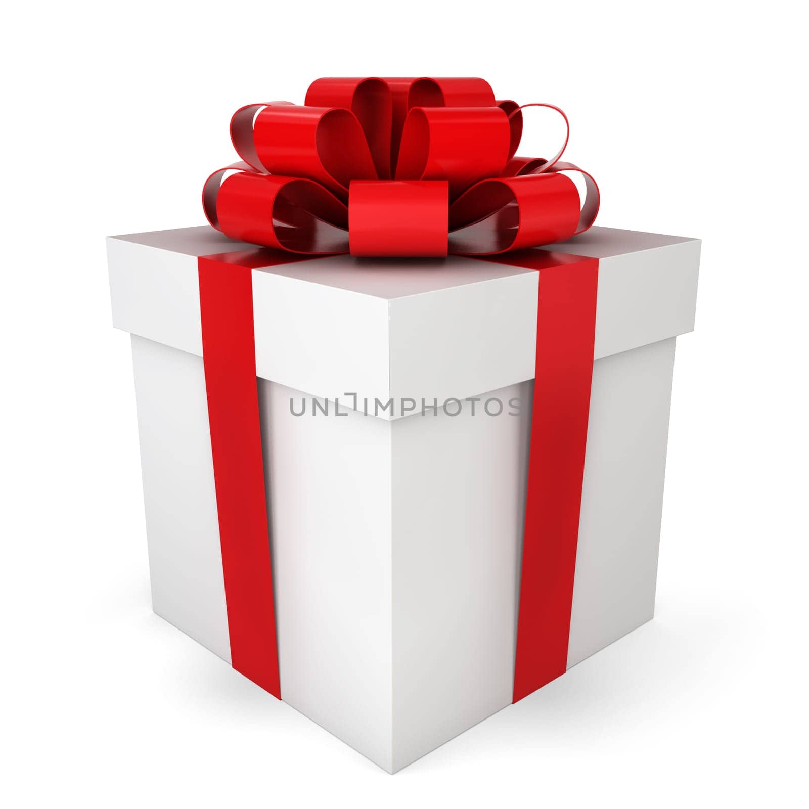 Gift box. 3d illustration on white background