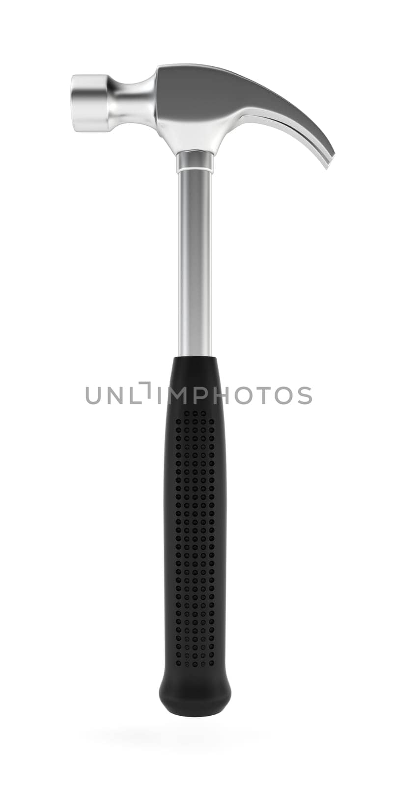 Hammer. 3d illustration on white background