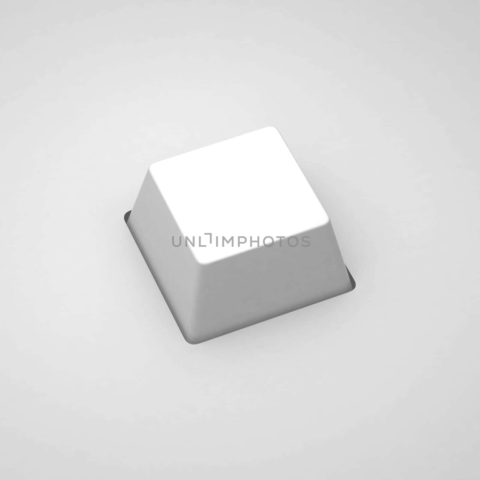 3d render of empty keyboard button