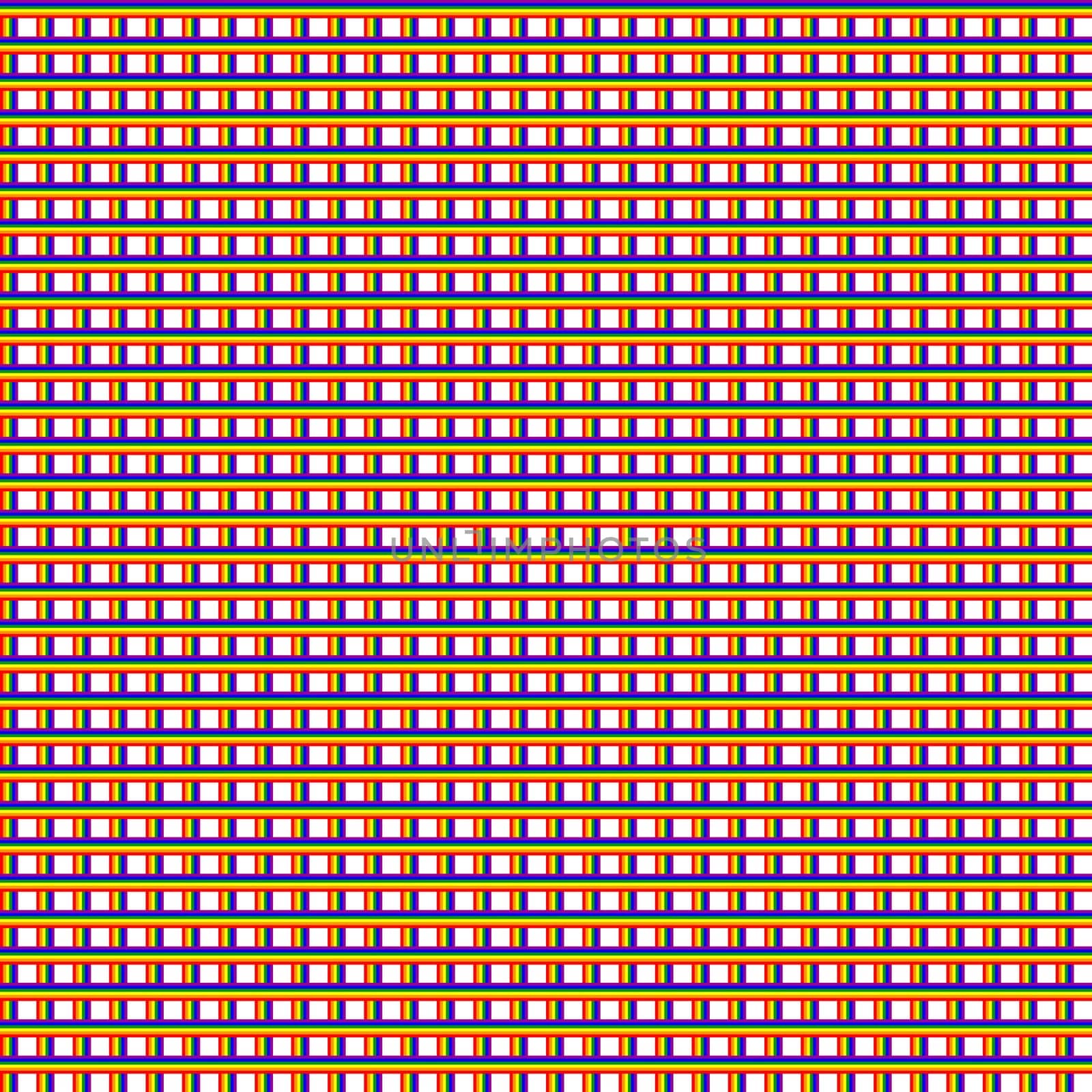 Colorful rainbow seamless tablecloth pattern as texture