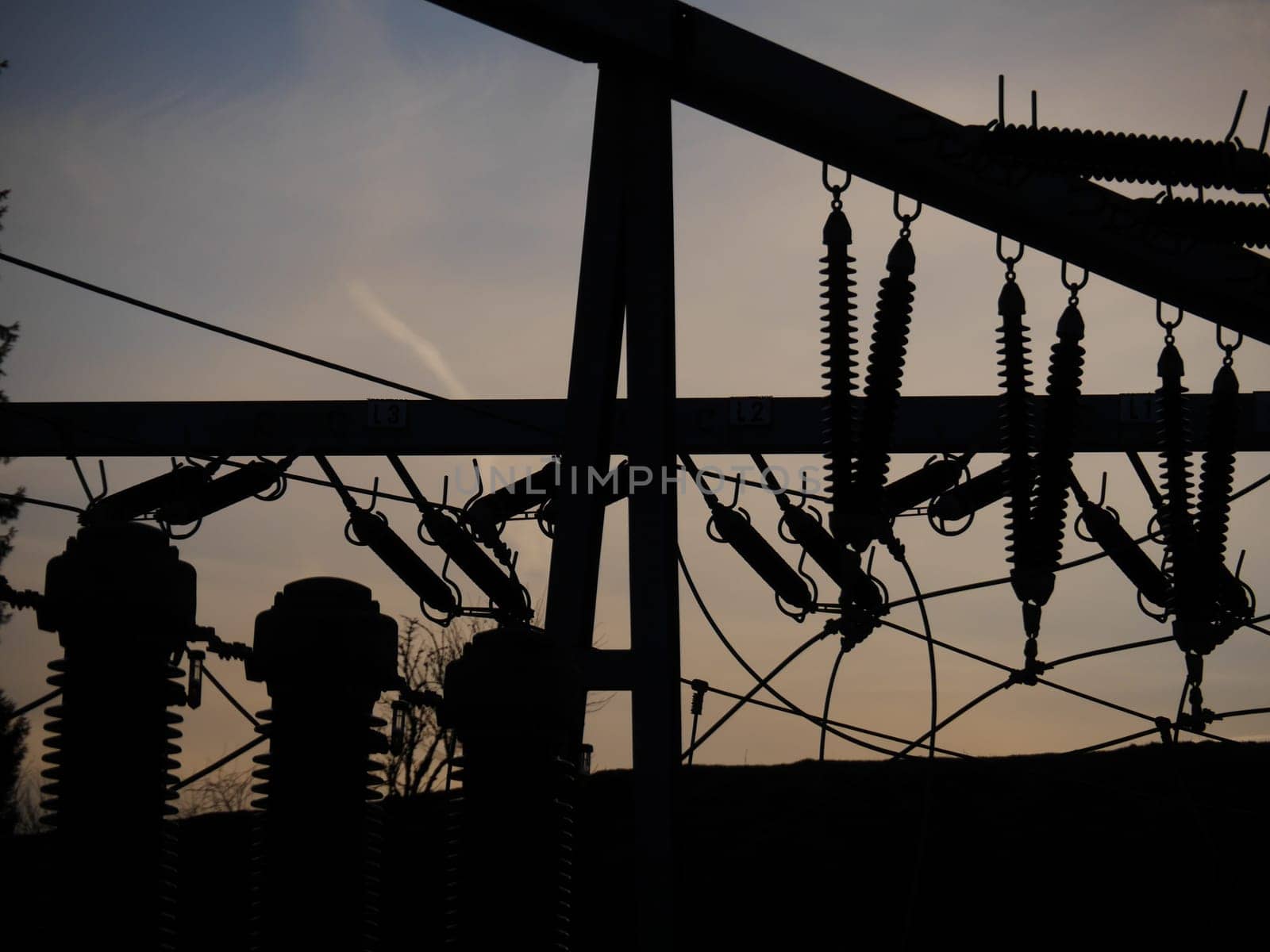 Electrical insulators in a substation
