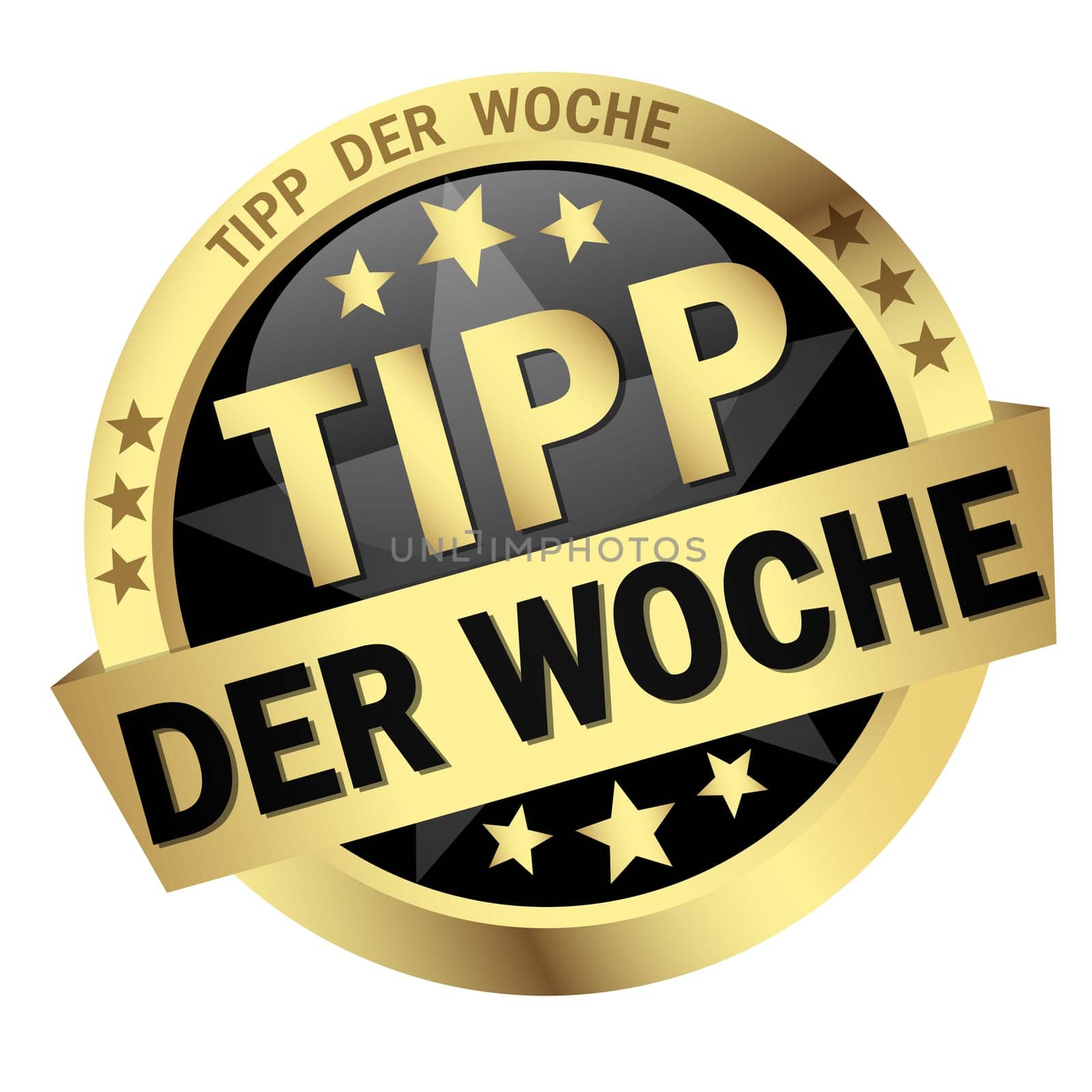 Button with banner - Tip of the Week