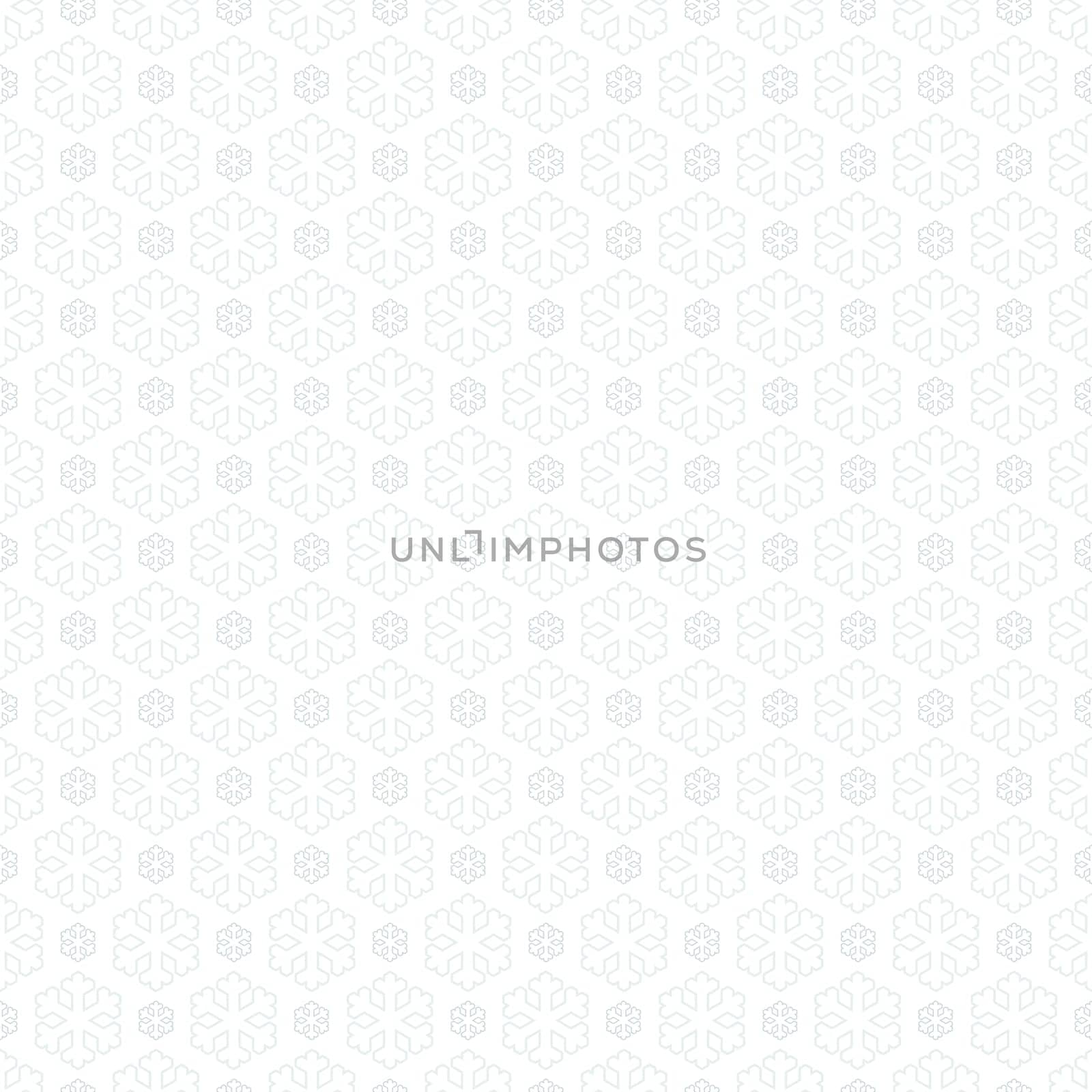 seamless blue and white colored snowflake background