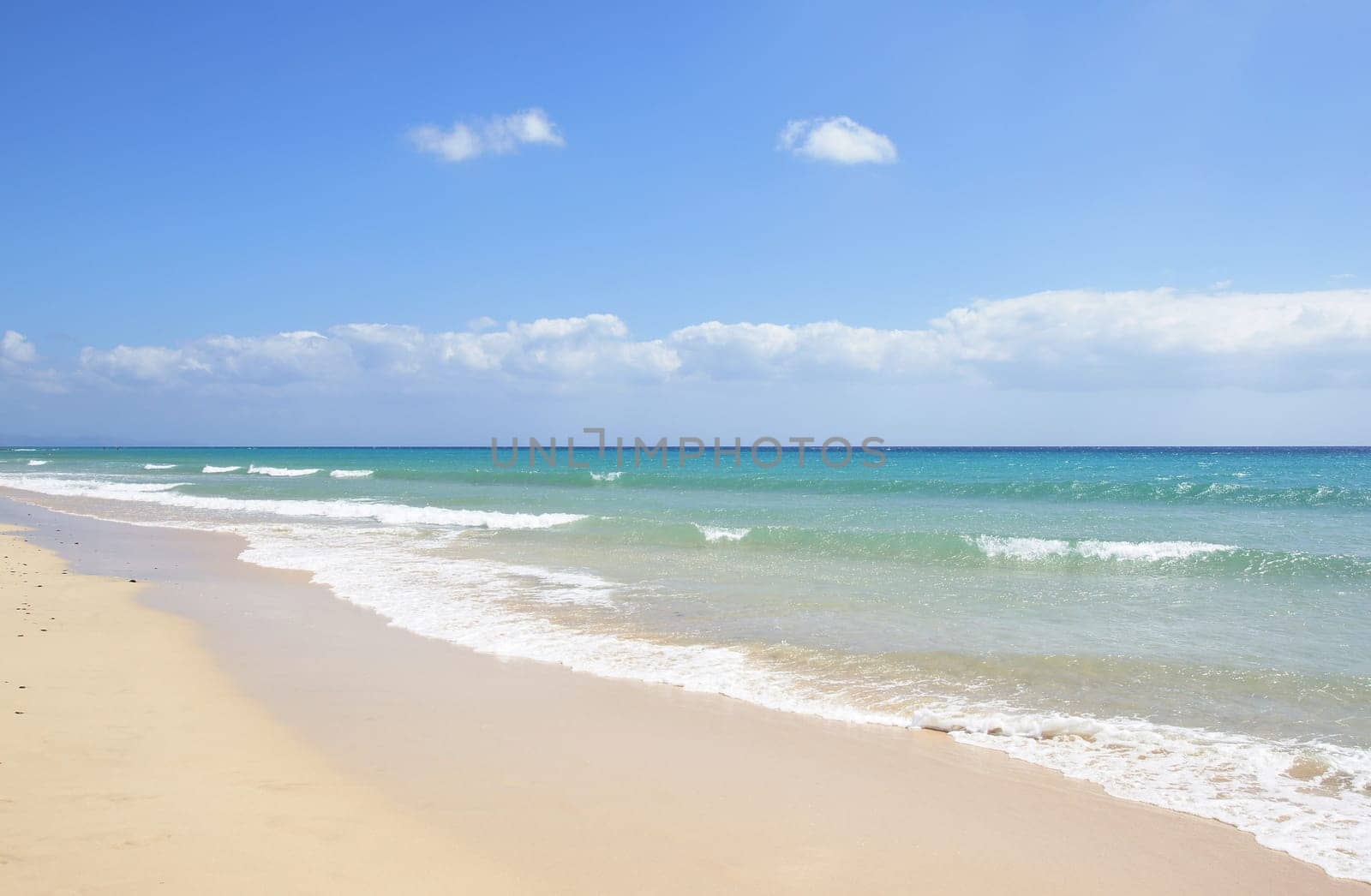 Sandy beach in Fuerteventura
