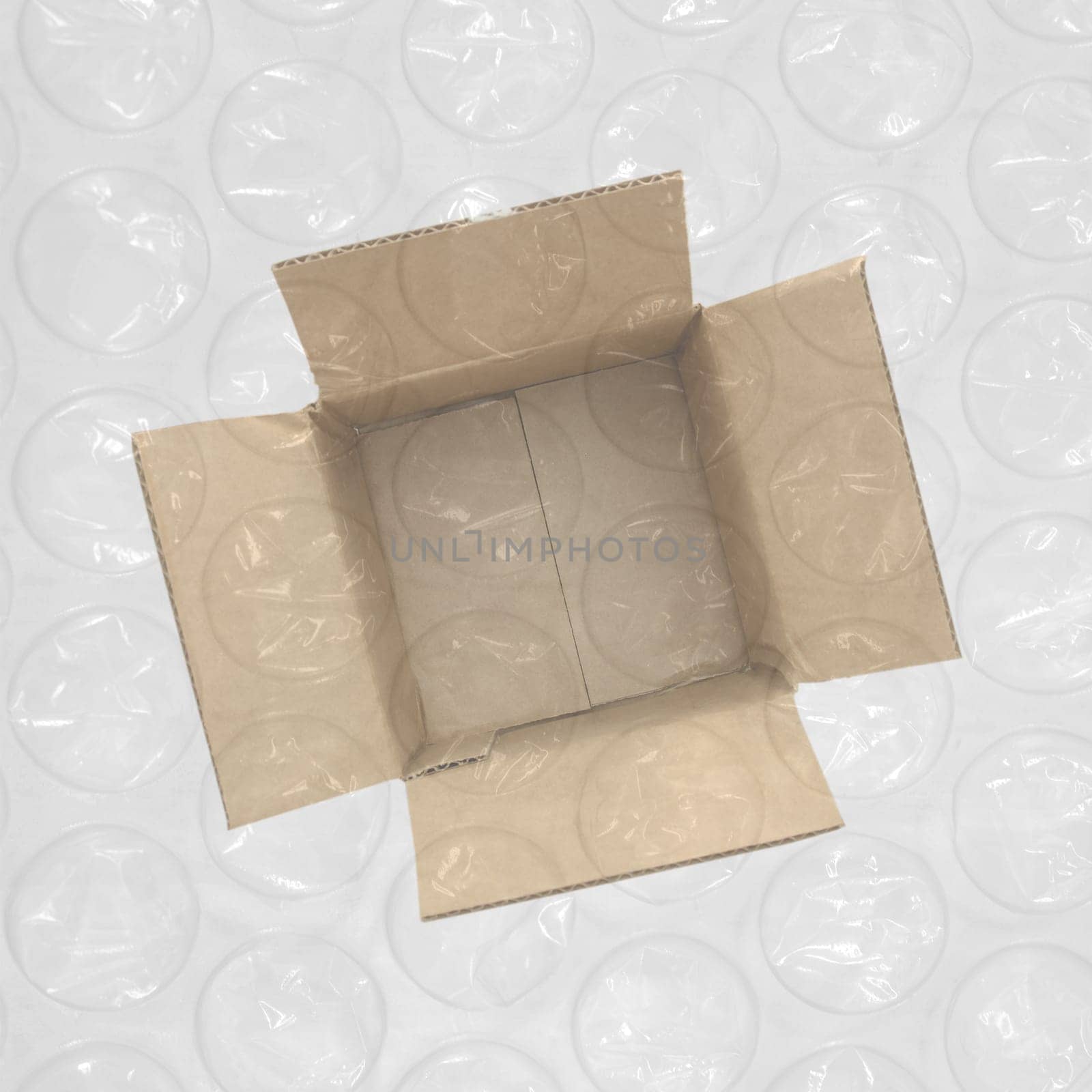 A close up shot of a cardboard box