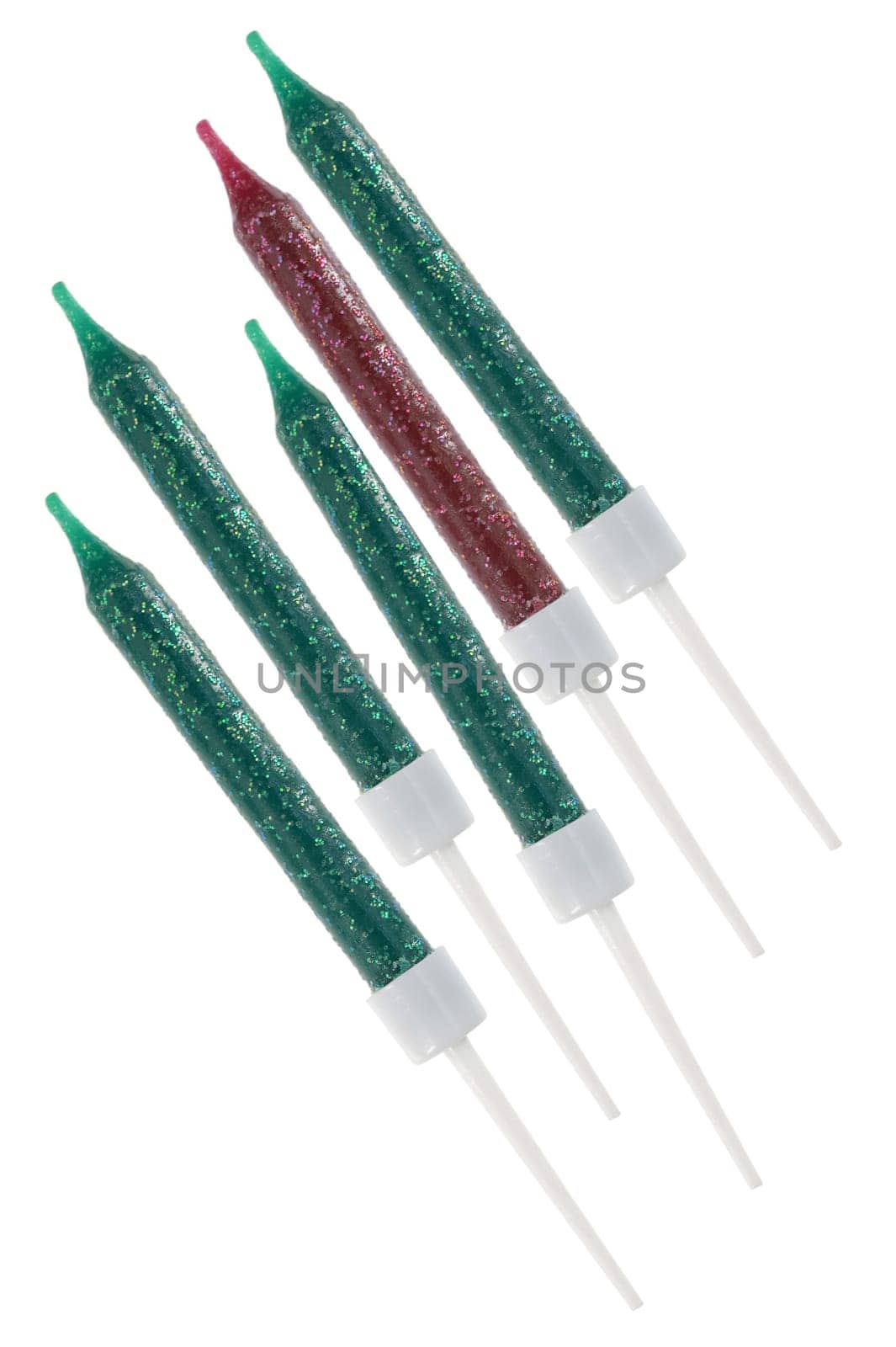 A close up shot of birthday candles