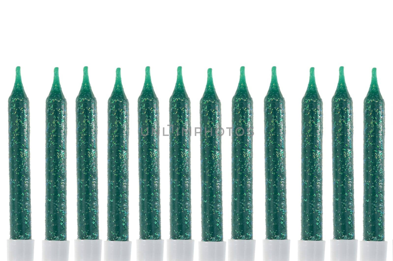 A close up shot of birthday candles