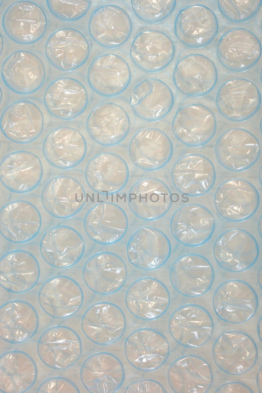 A close up shot of bubble wrap