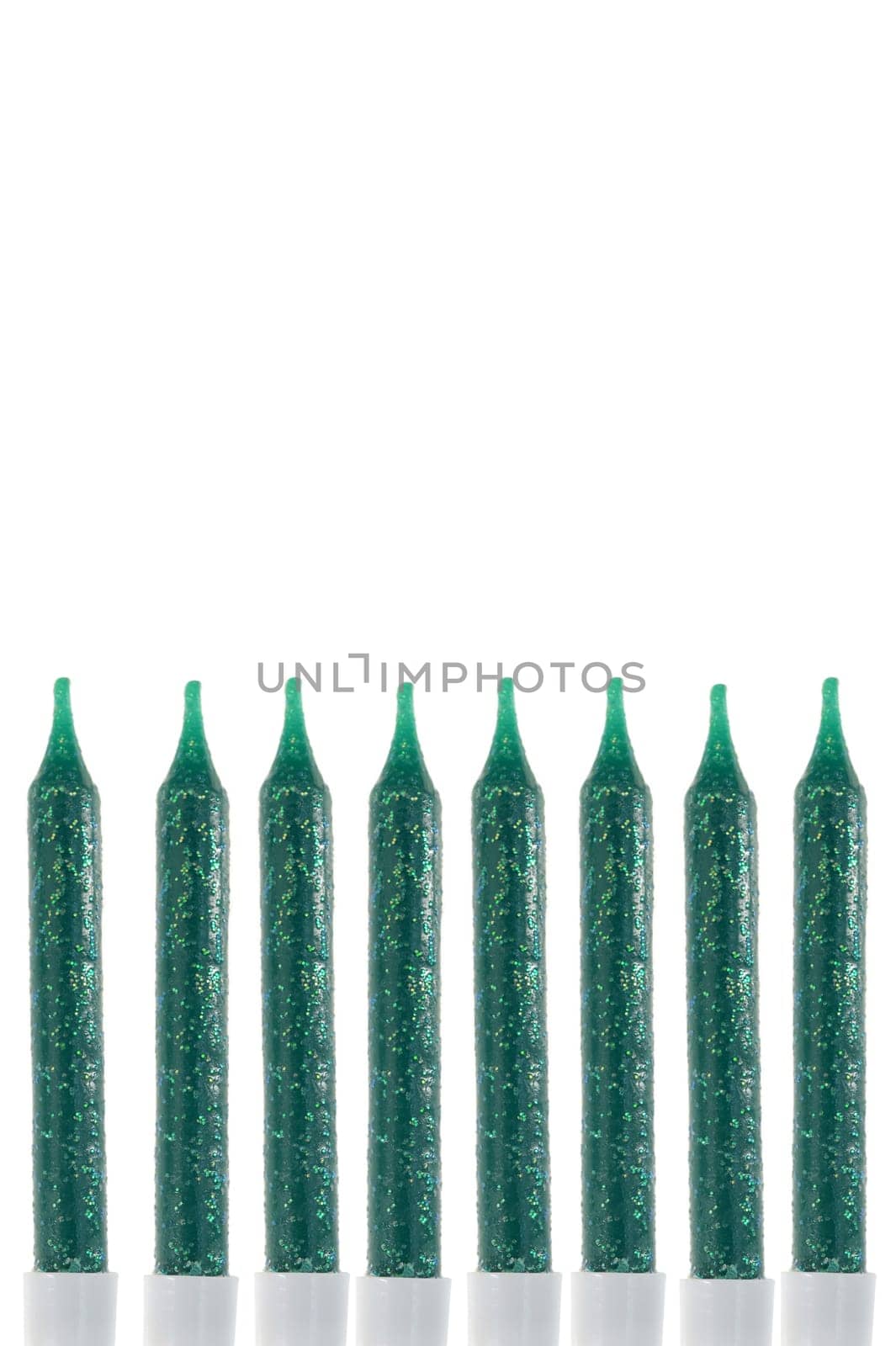 A close up shot of birthday candles