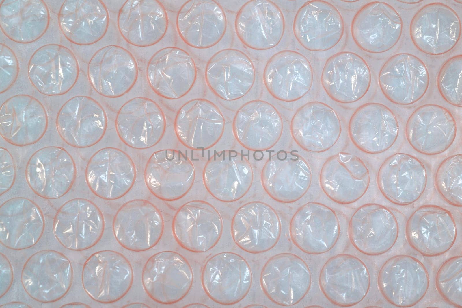 A close up shot of bubble wrap
