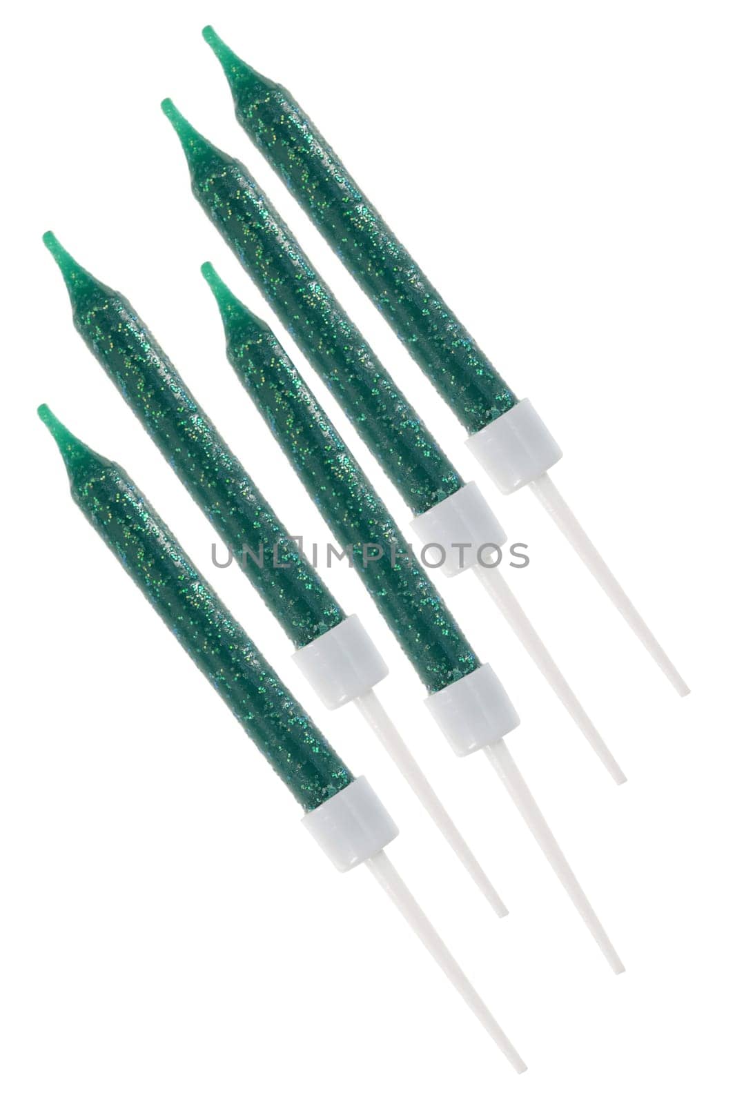 A close up shot of birthday candles