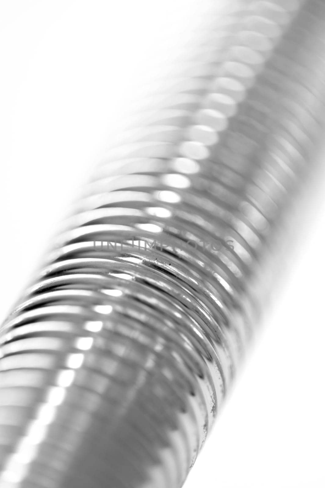A close up shot of a coil spring