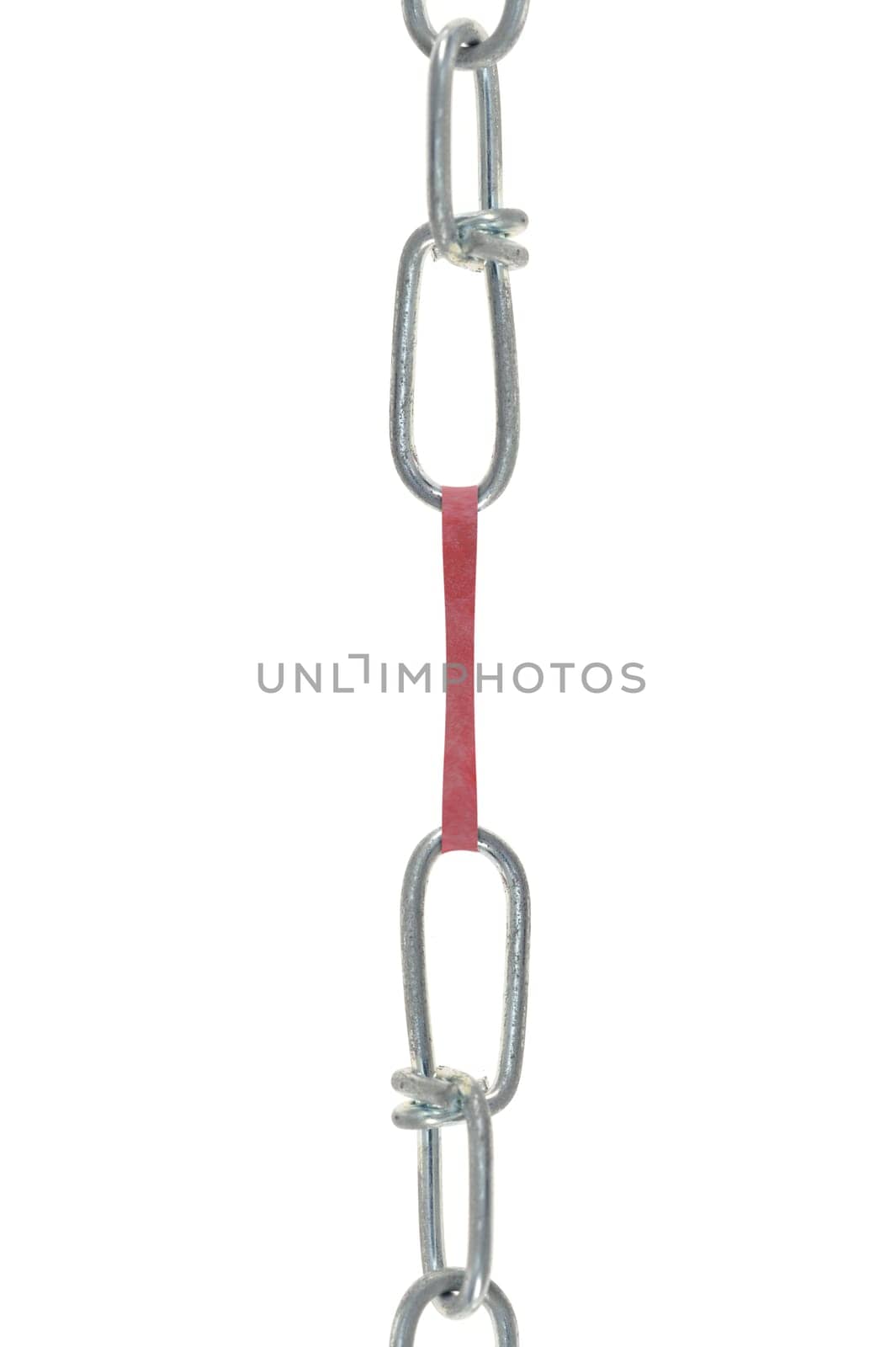 A close up shot of a metal chain