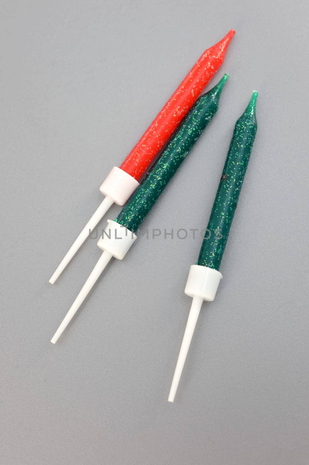 A close up shot of birthday candles
