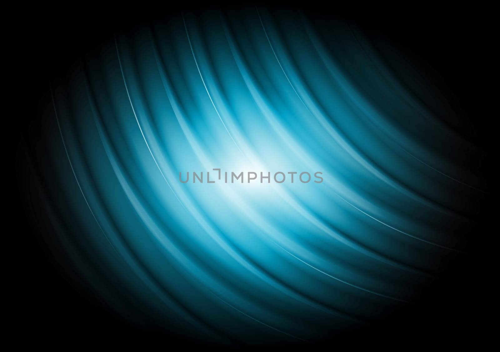 Dark blue vector waves background