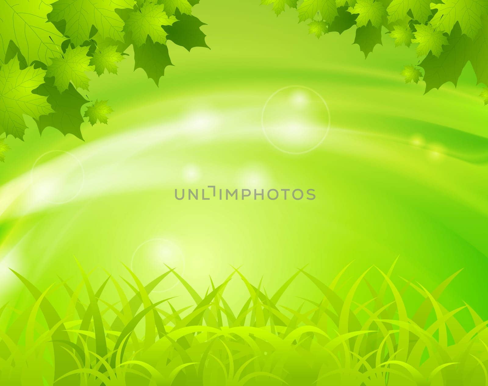 Abstract shiny spring vector design