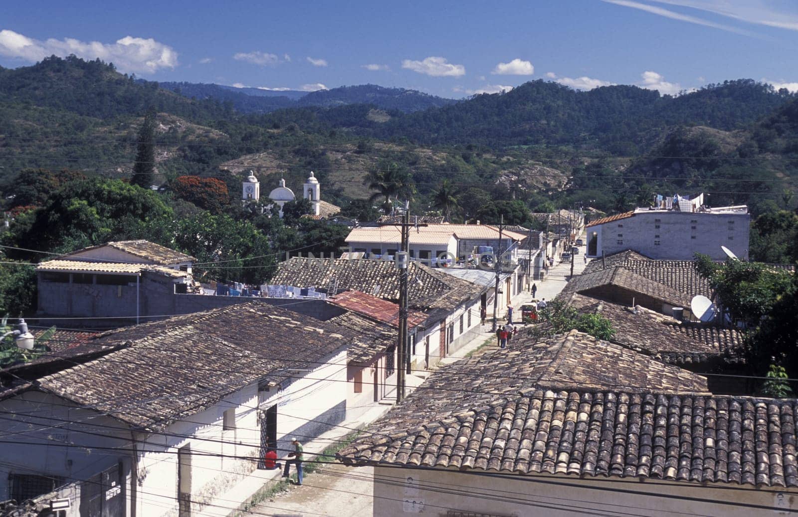 the Village of Gracias in Honduras in Central America
