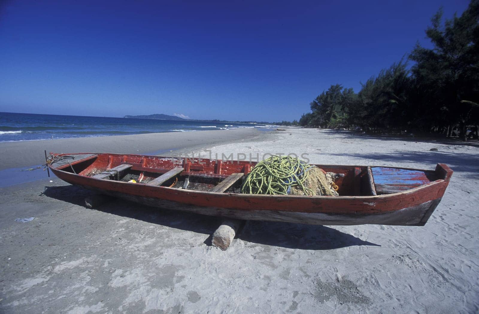 the Beach of Tela near San Pedro Sula on the caribian sea in Honduras in Central America