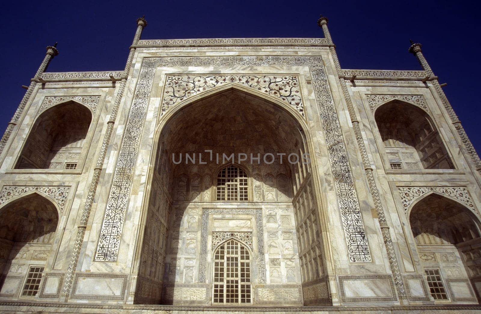 the Taj mahal in the city of Agra in India.