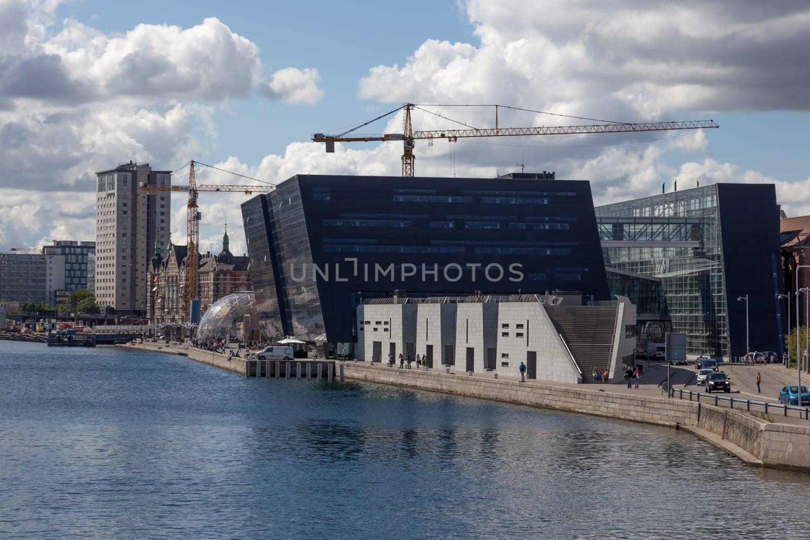 Danish Royal Library on the Canal to Copenhagen Harbour