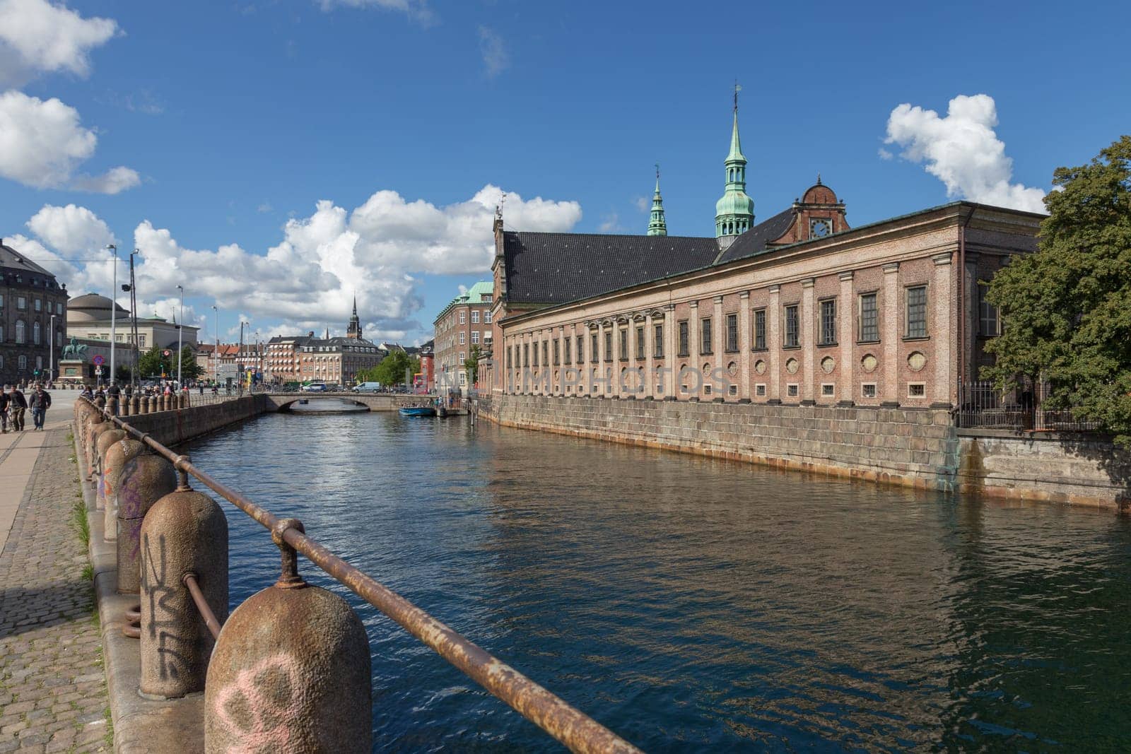 Long facade of the Holmenskirche in Copenhagen