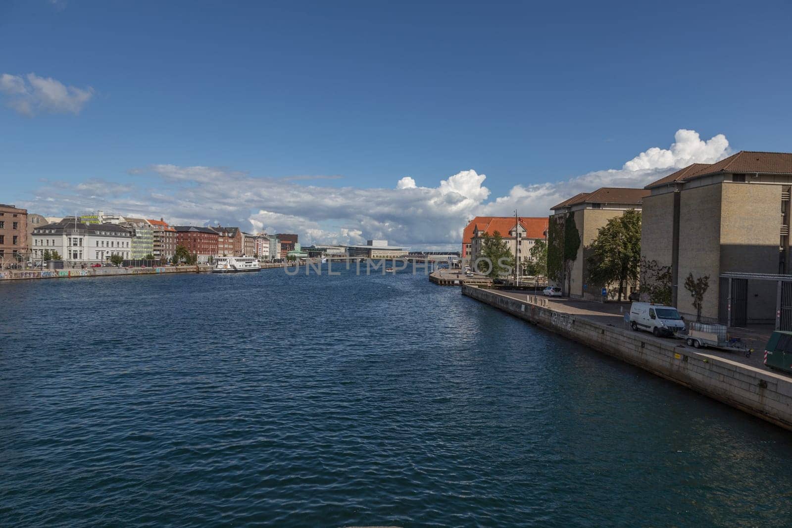 View from the bridge towards the Copenhagen Opera House