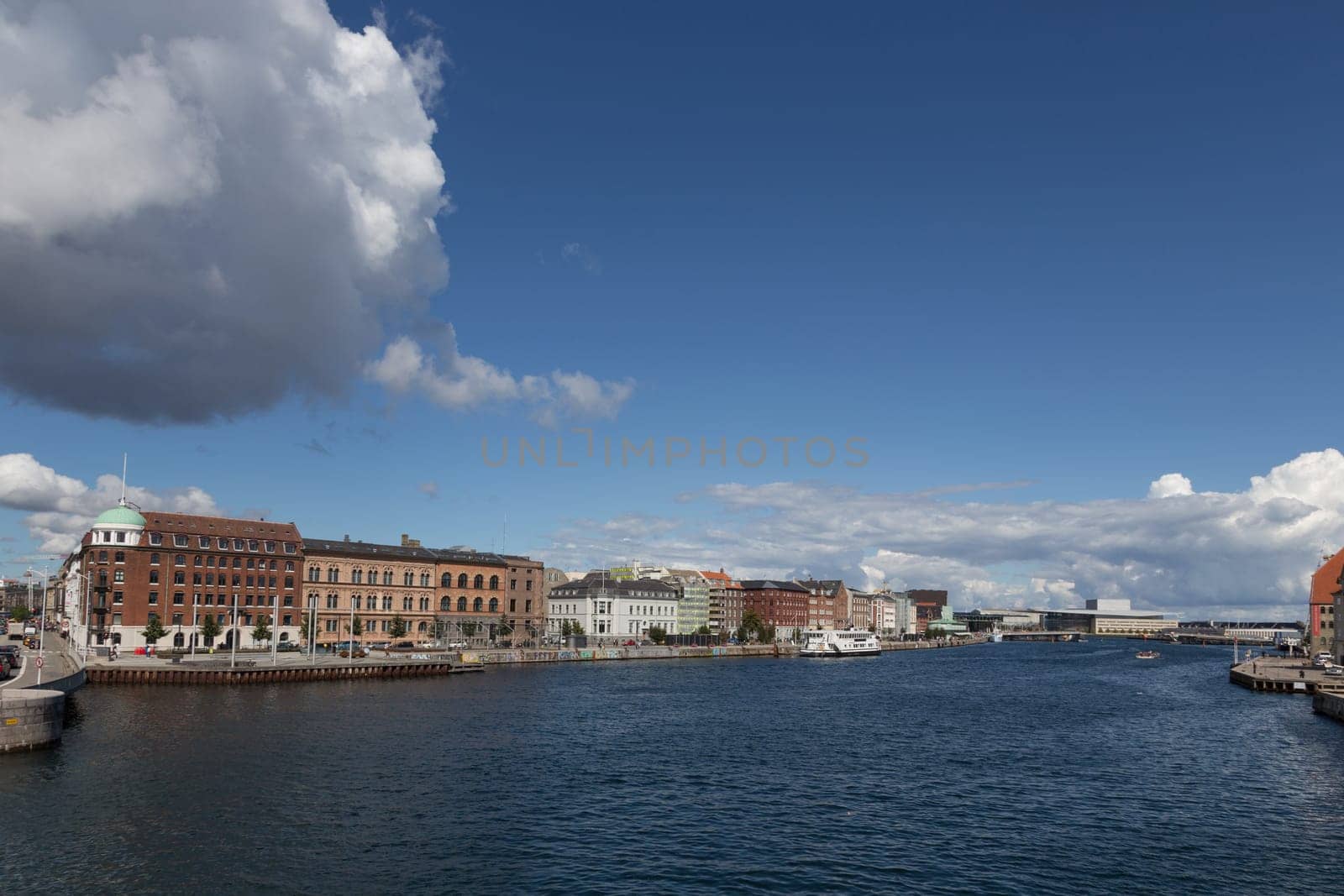View from the bridge towards the Copenhagen Opera House