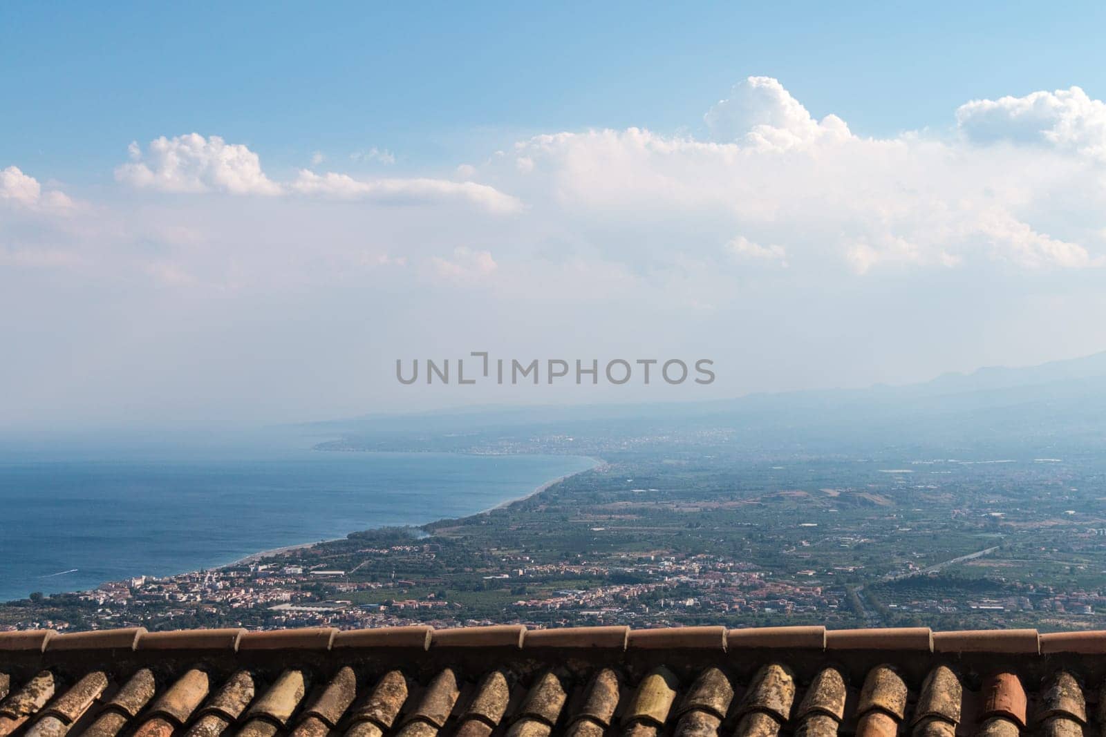 View of Castelmola very beautiful town in Sicily