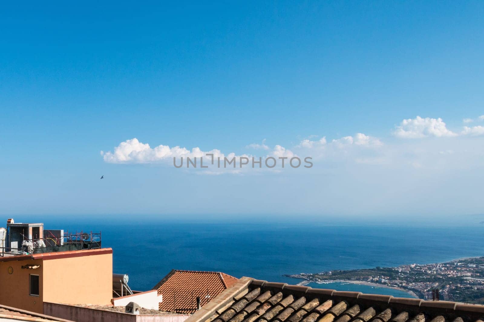 View of Castelmola very beautiful town in Sicily