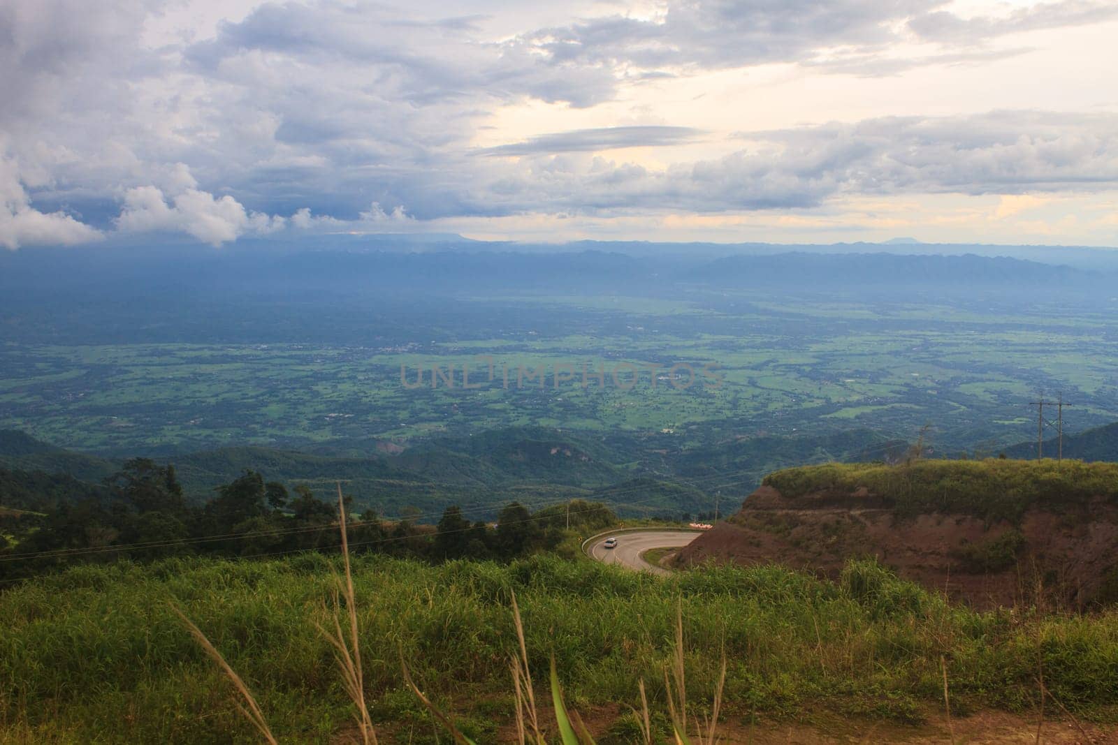 fields in the mountains, agricultural fields view