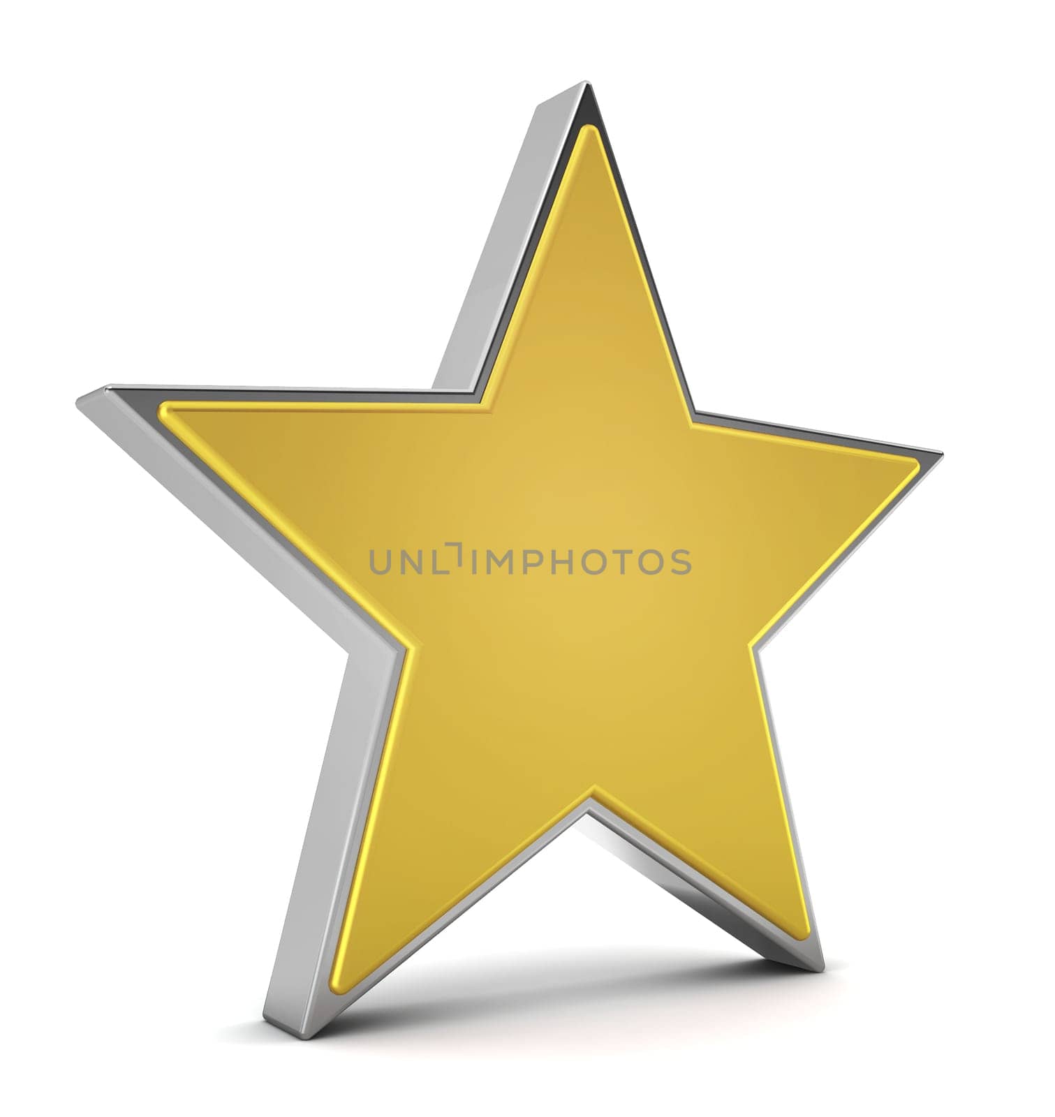 star - 3d render on white