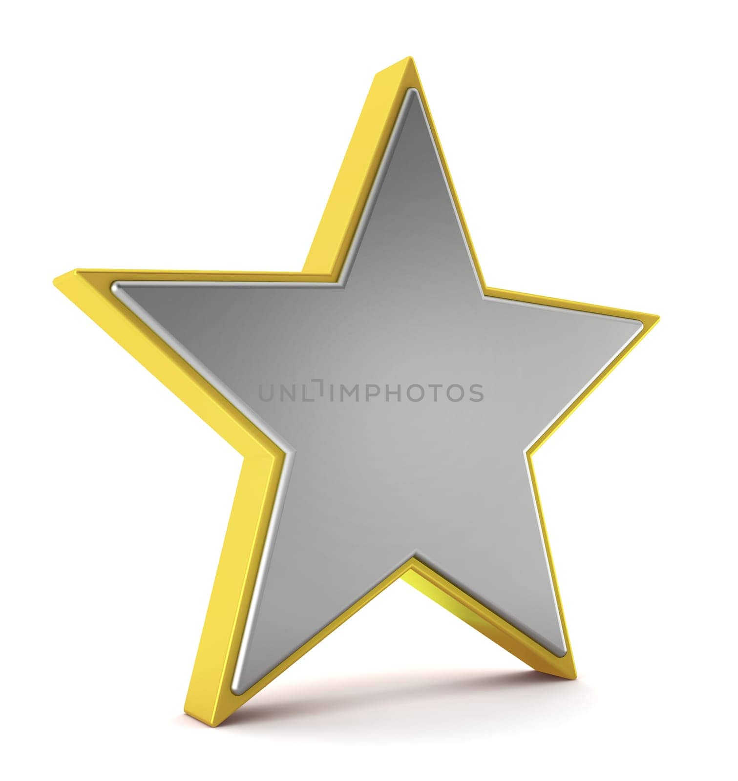 star - 3d render on white