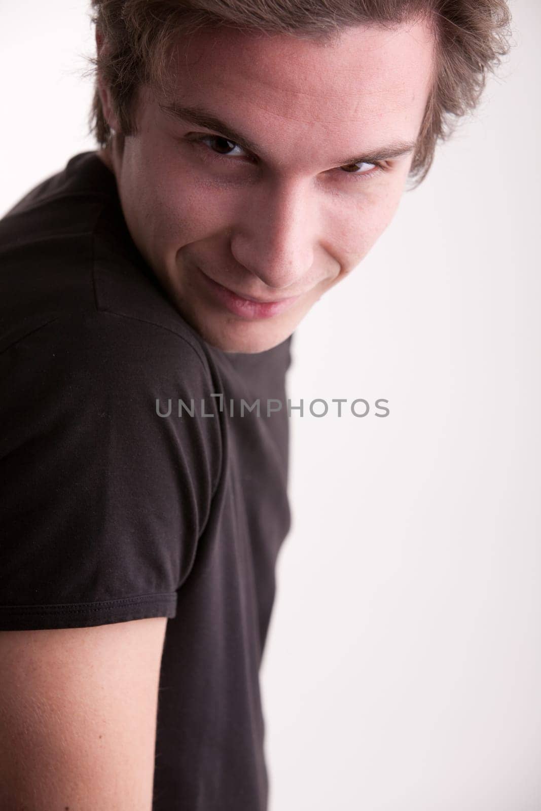 this self confident guy looks you straight in your eyes