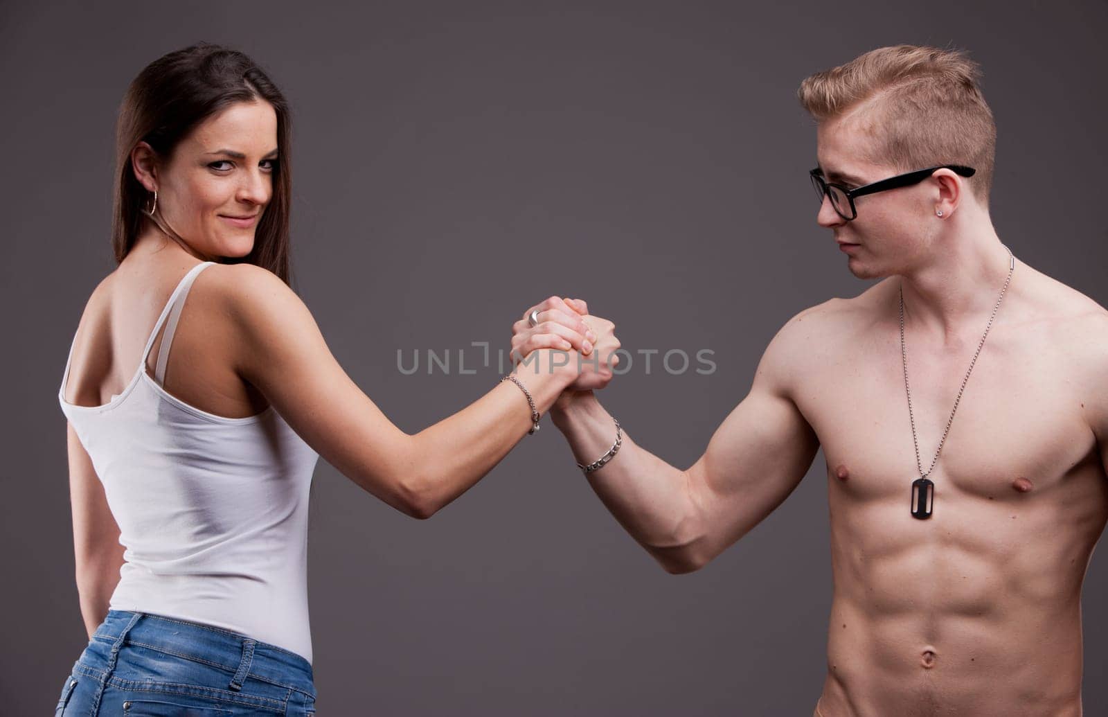 symbolic conflict of men VS women in the eternal conflict of women against men