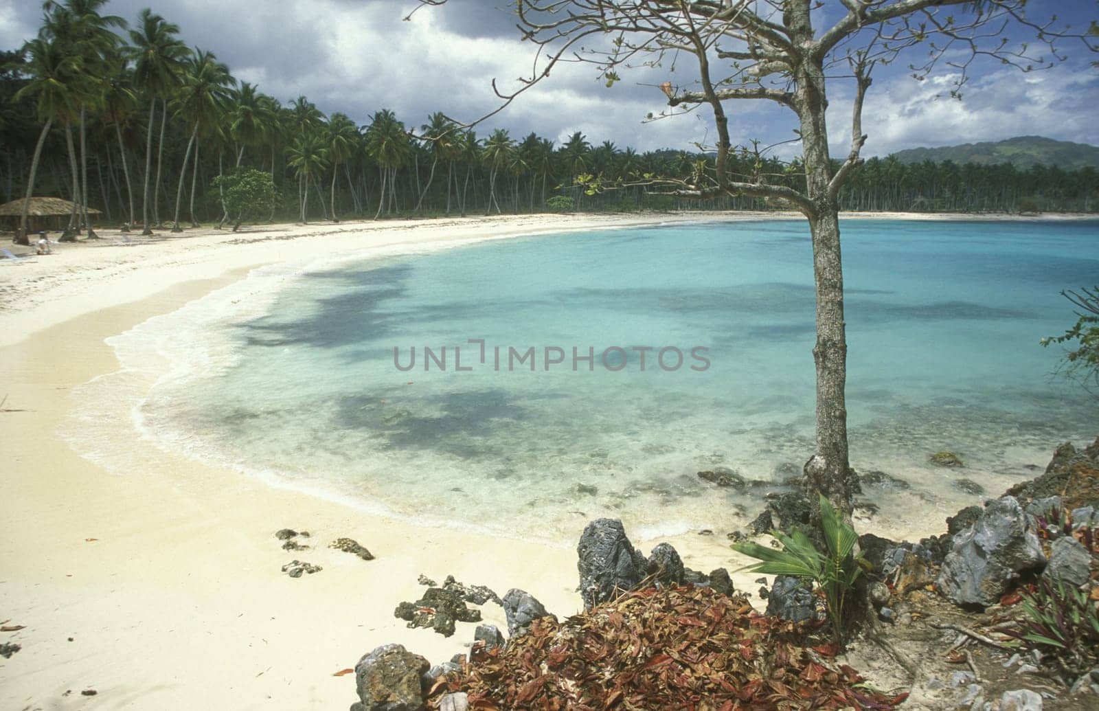 The beach landscape at Las Terrenas on the Samana Peninsula on the Caribbean In the Dominican Republic.  (KEYSTONE/Urs Flueeler)