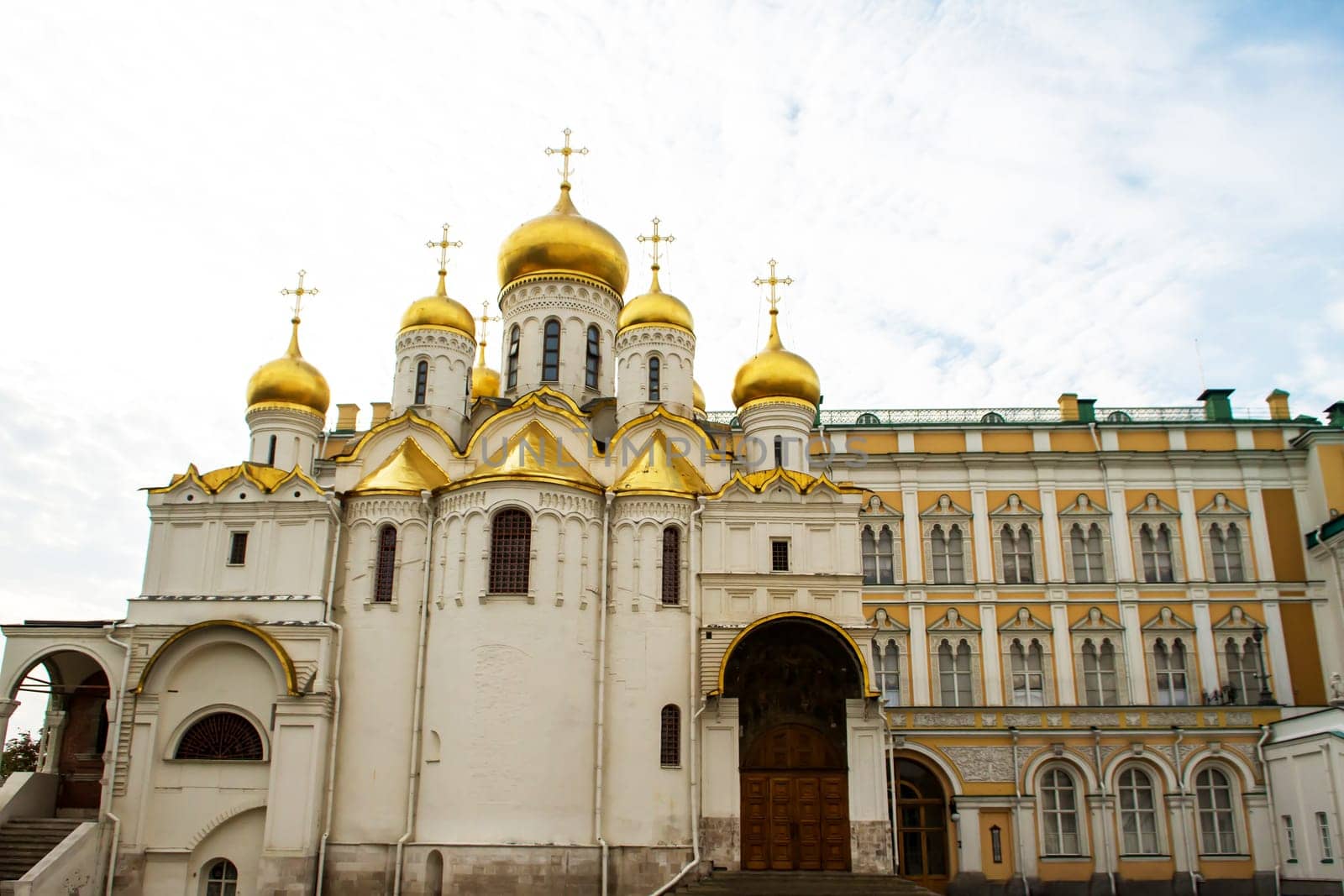 The Annunciation Cathedral inside the Kremlin, in Moscow, Russia..