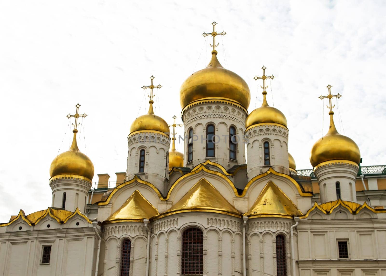The Annunciation Cathedral inside the Kremlin, in Moscow, Russia..