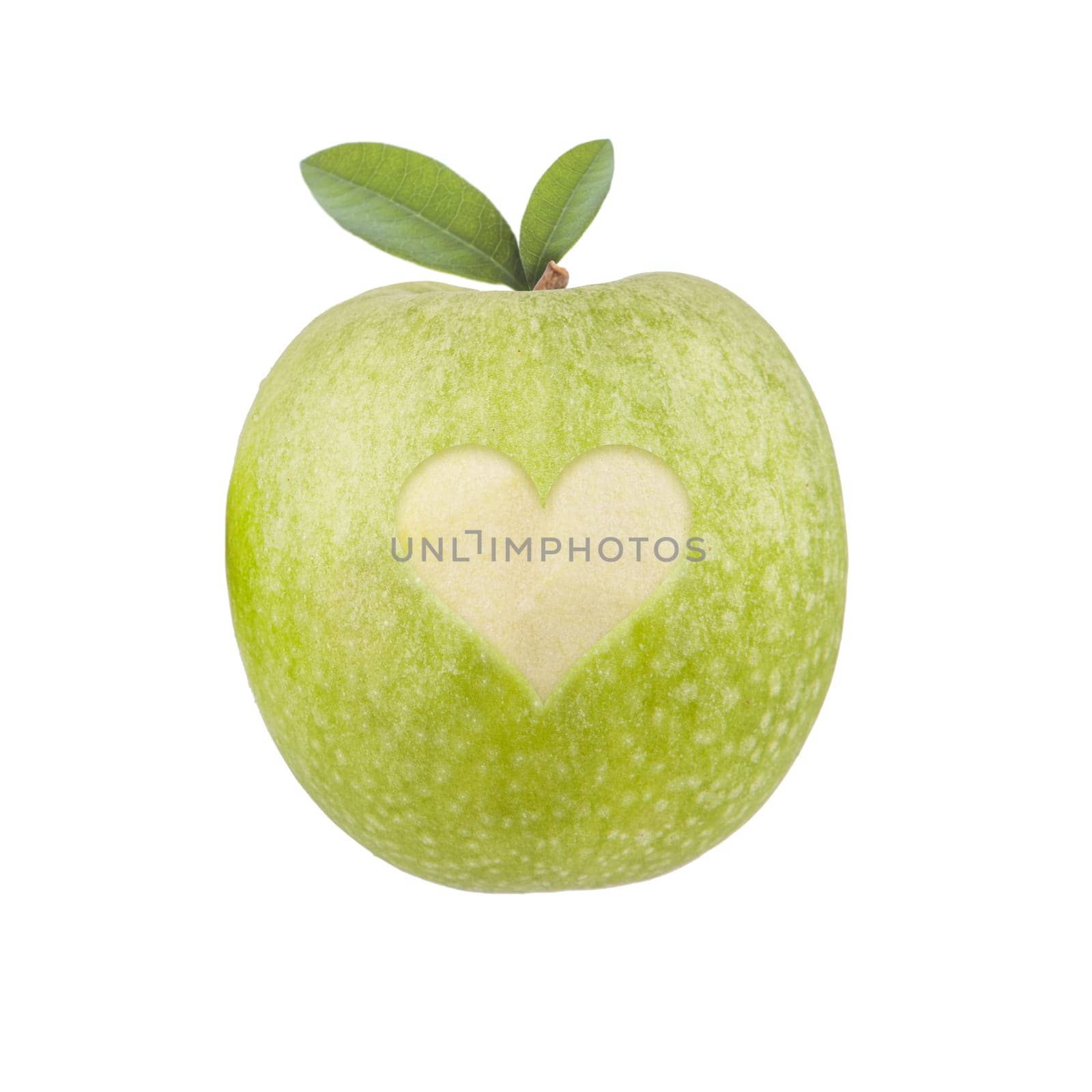 Apple with heart