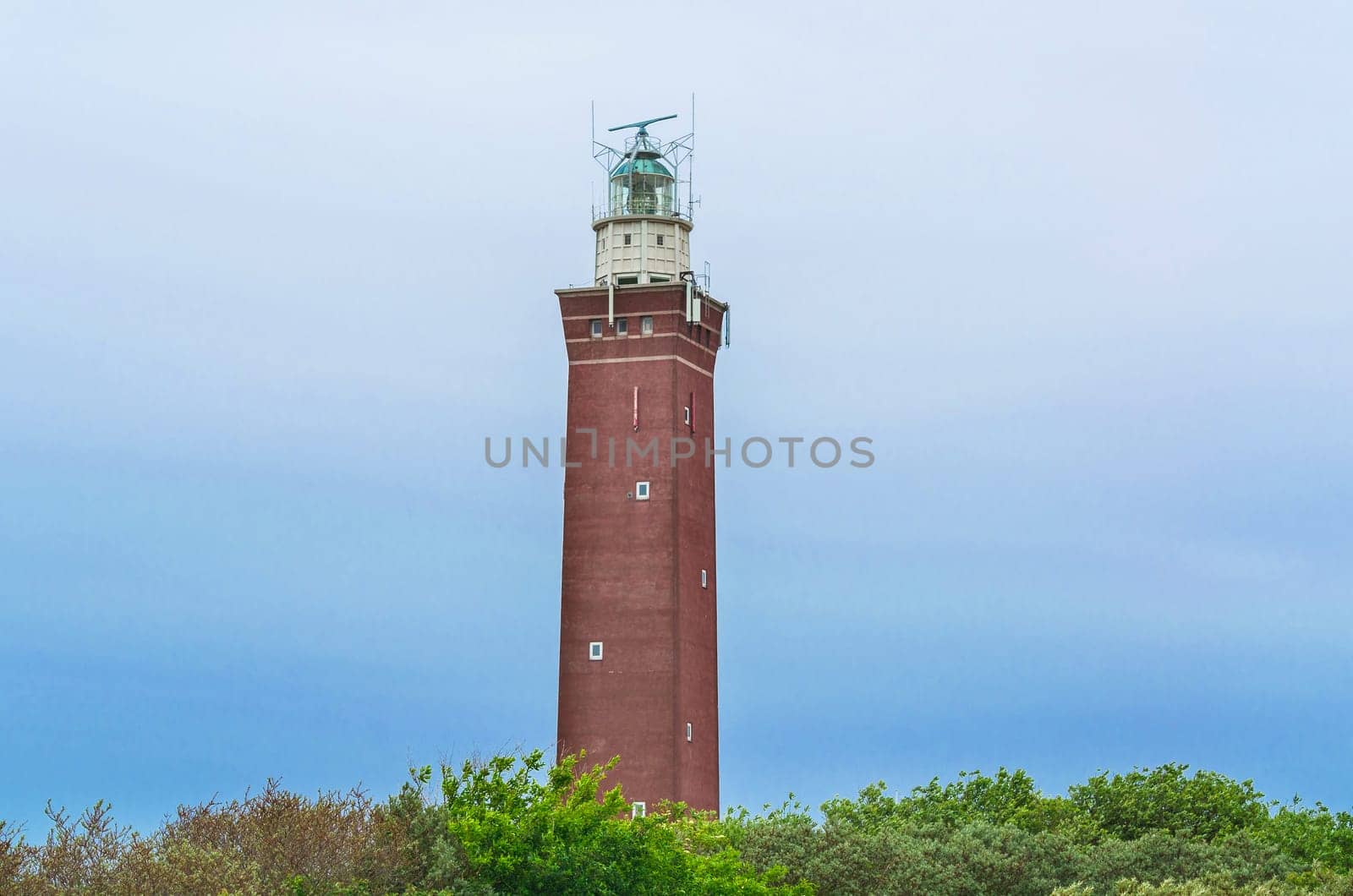 Lighthouse Vuurtoren Westhoofd - at Outdorp.. Zealand in the Netherlands. Built in 1947 in operation since 1950,56 meters high.