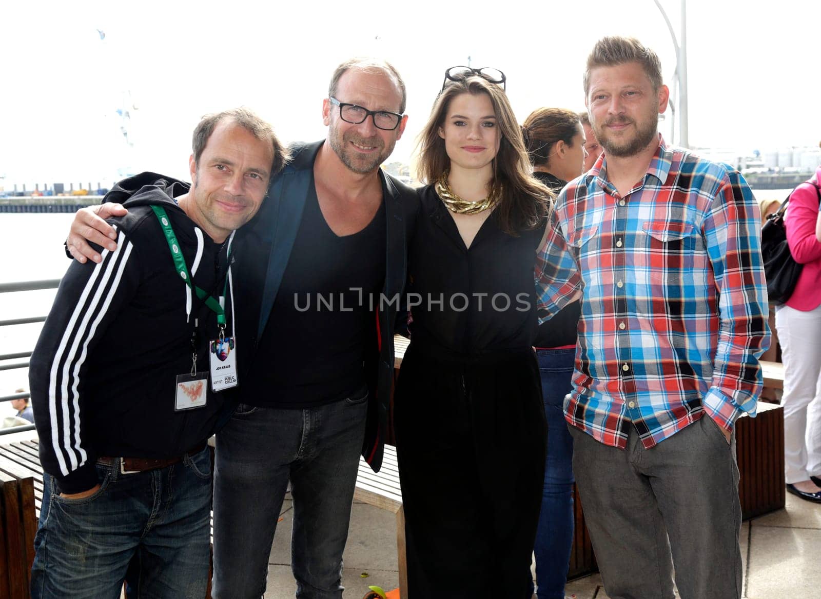 Joo Kraus, Frank Ramond, , Femme Schmidt, Lutz Haefner, .Landrover Public Chill 2015 im Unileverhaus Hamburg .Copyright
